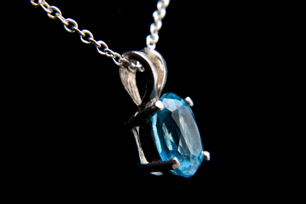 Sterling Silver Demi Parure Necklace and Earrings