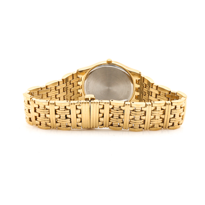 Wittnauer Laureate Gold Tone Stainless Steel  Diamond Bezel Watch