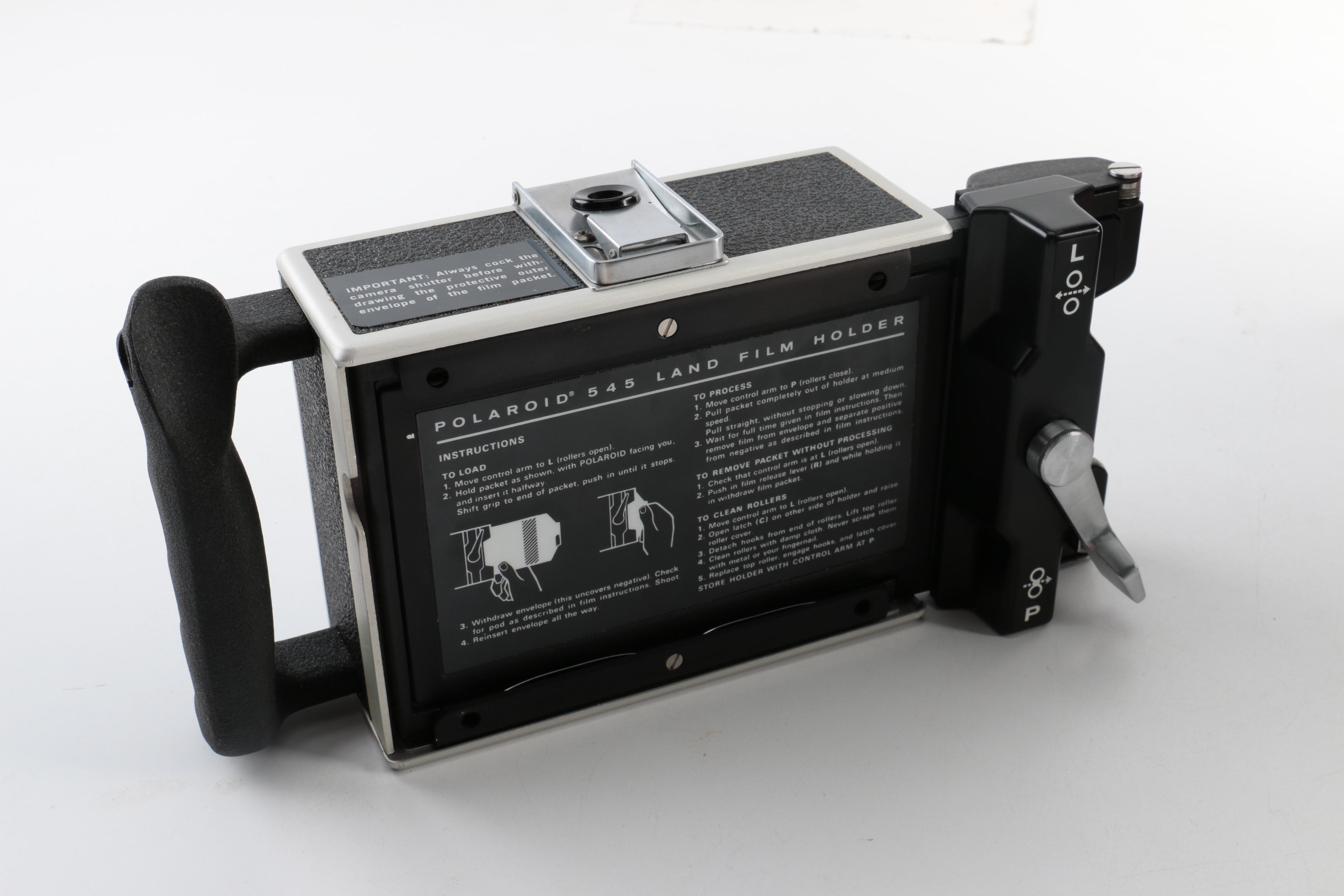 Vintage Polaroid Graph-Check Sequence Camera and Accessories