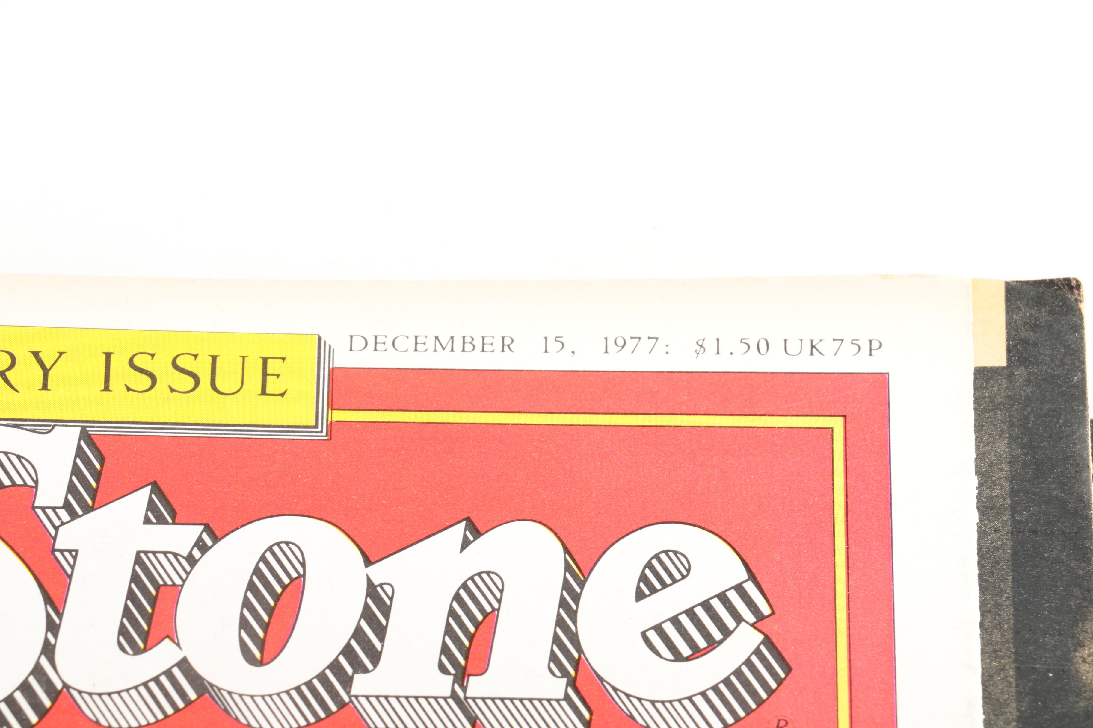 "Rolling Stones Illustrated Record" Assorted Vintage "Rolling Stone" Magazines