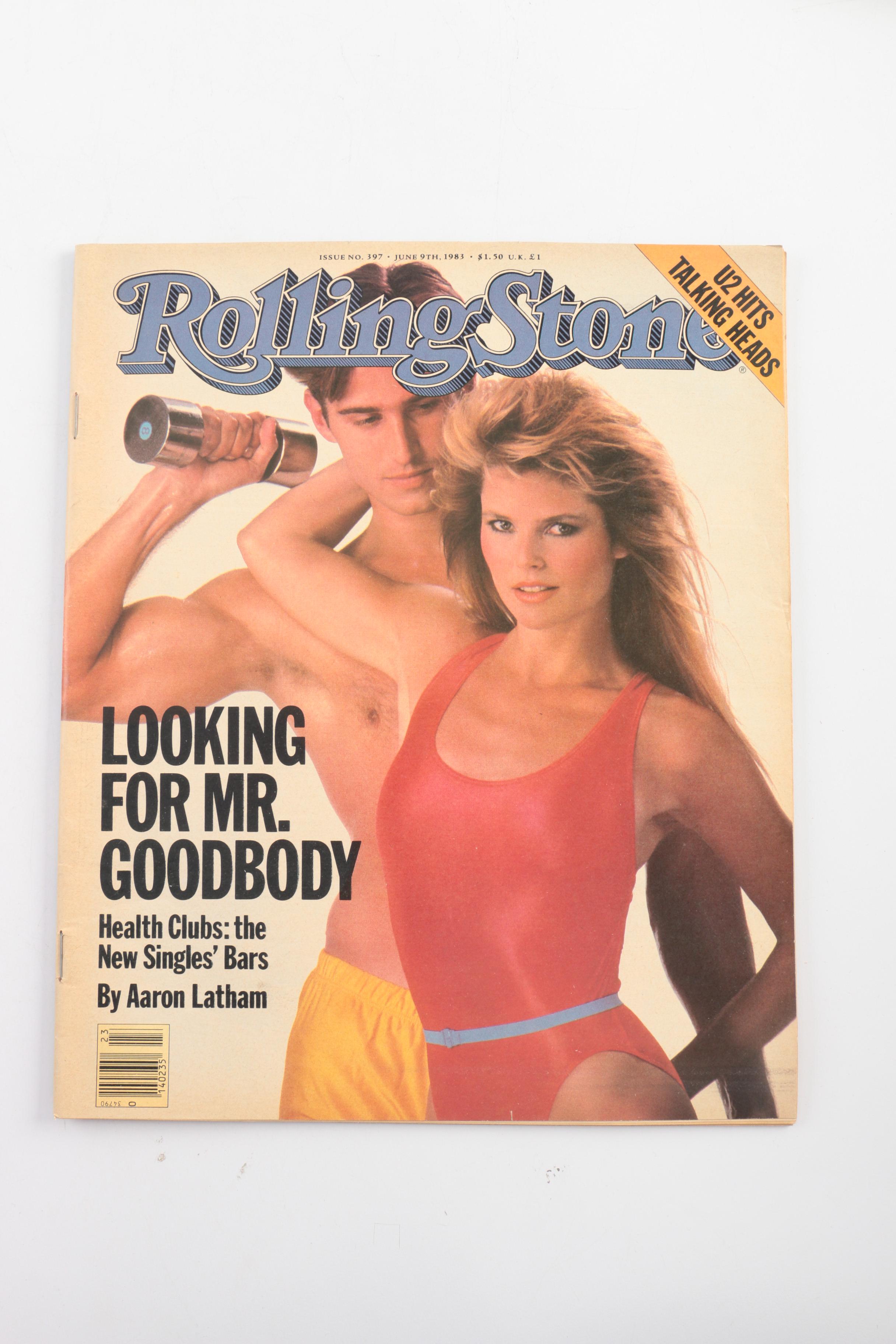 "Rolling Stones Illustrated Record" Assorted Vintage "Rolling Stone" Magazines