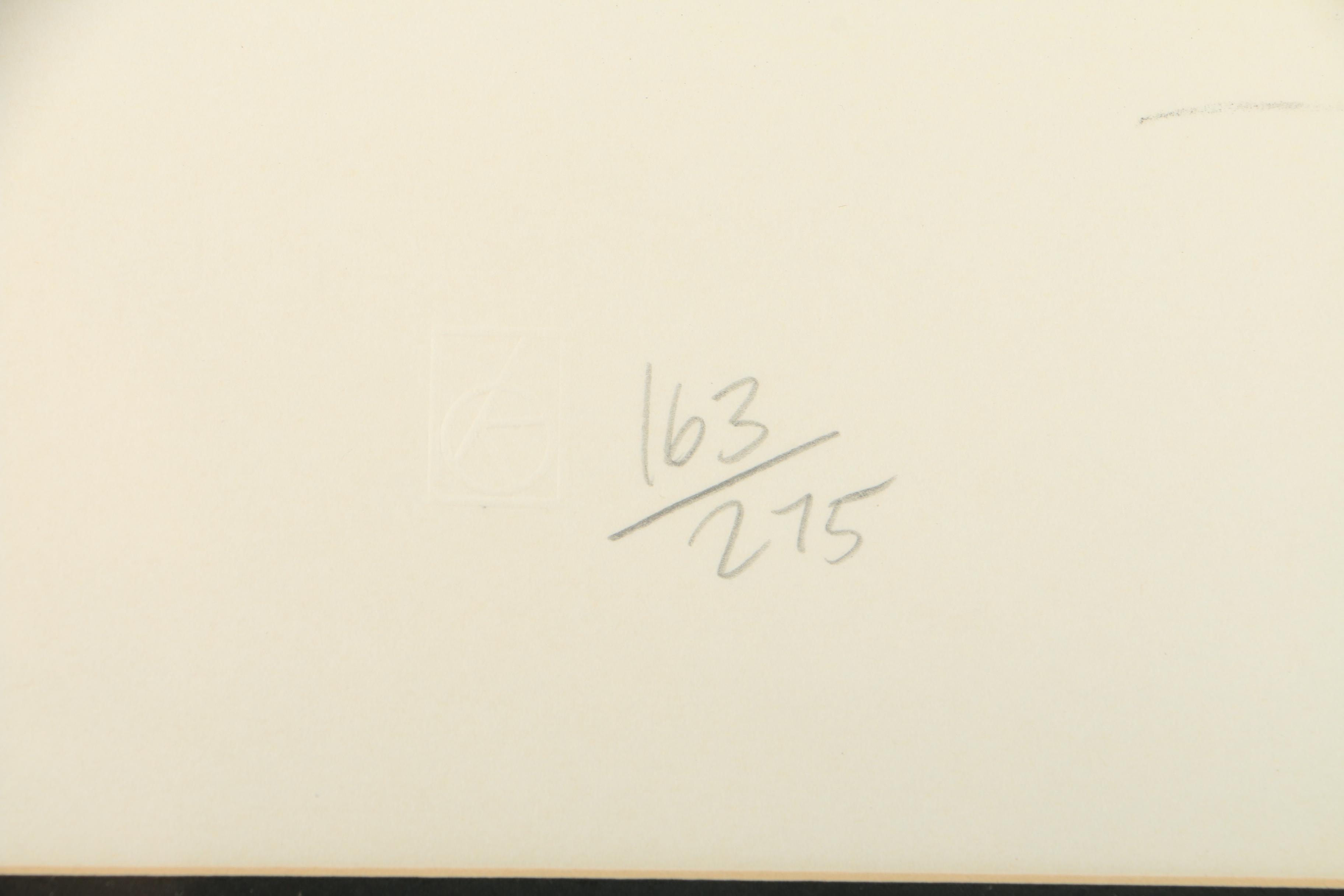 John Kelly Limited Edition Colored Lithograph "Ferryboat"