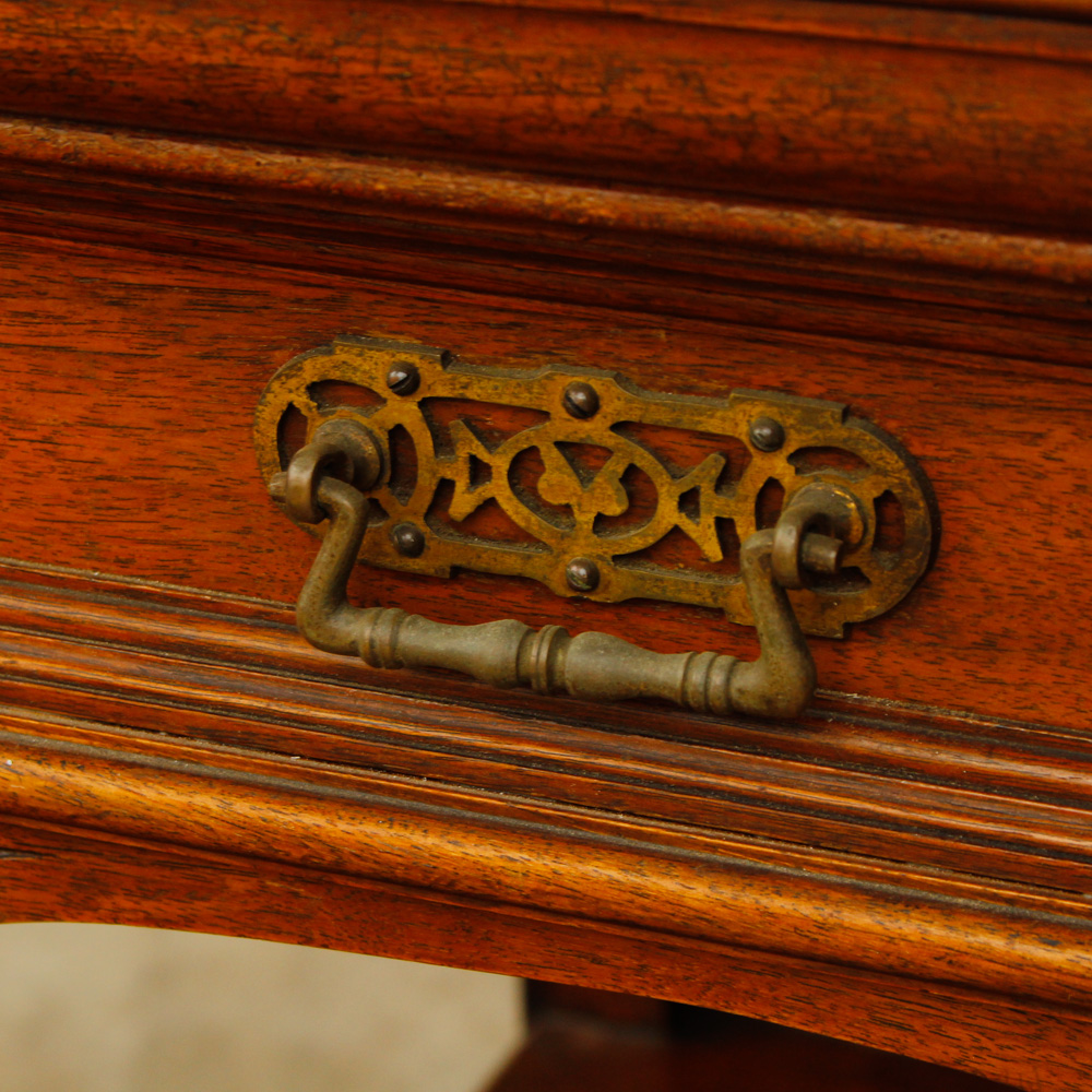 Antique French Walnut Mirrored Buffet