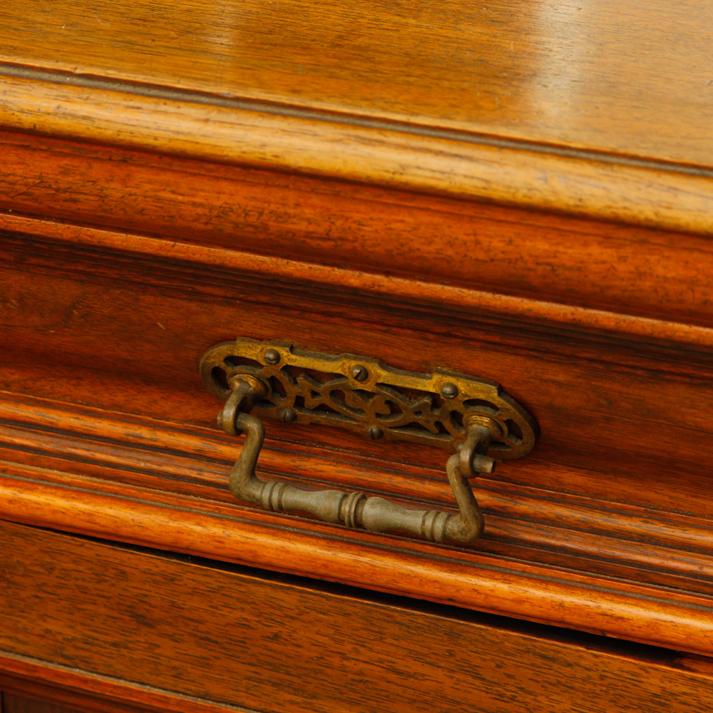 Antique French Walnut Mirrored Buffet