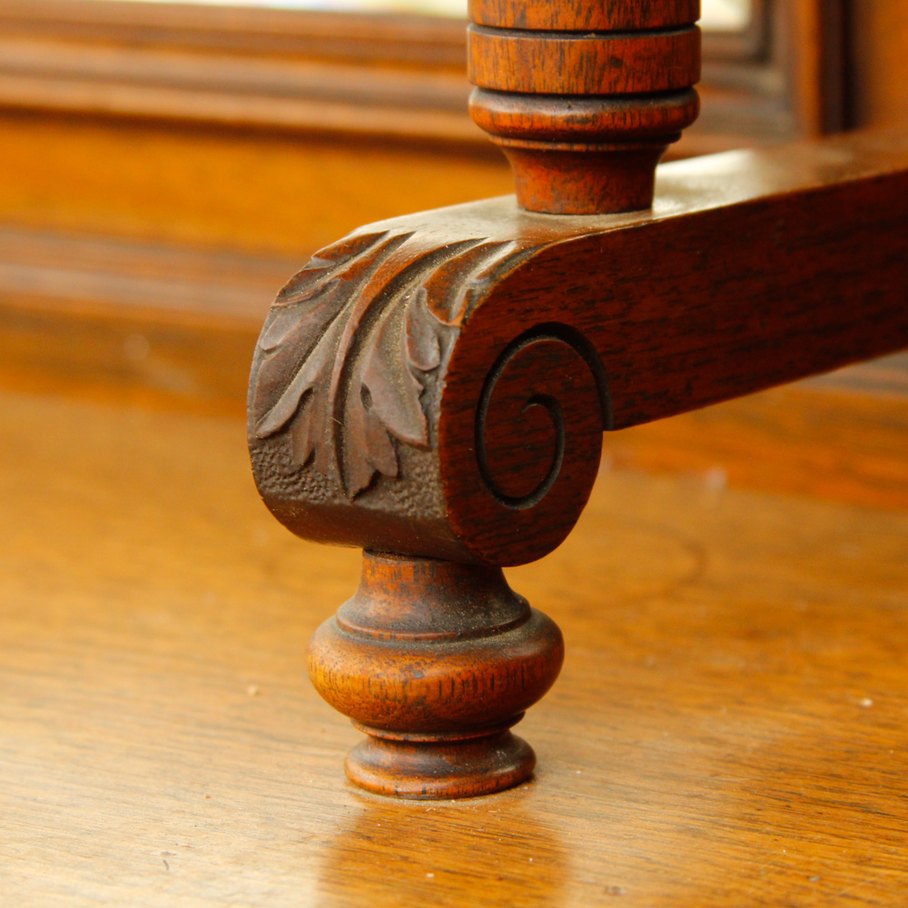 Antique French Walnut Mirrored Buffet