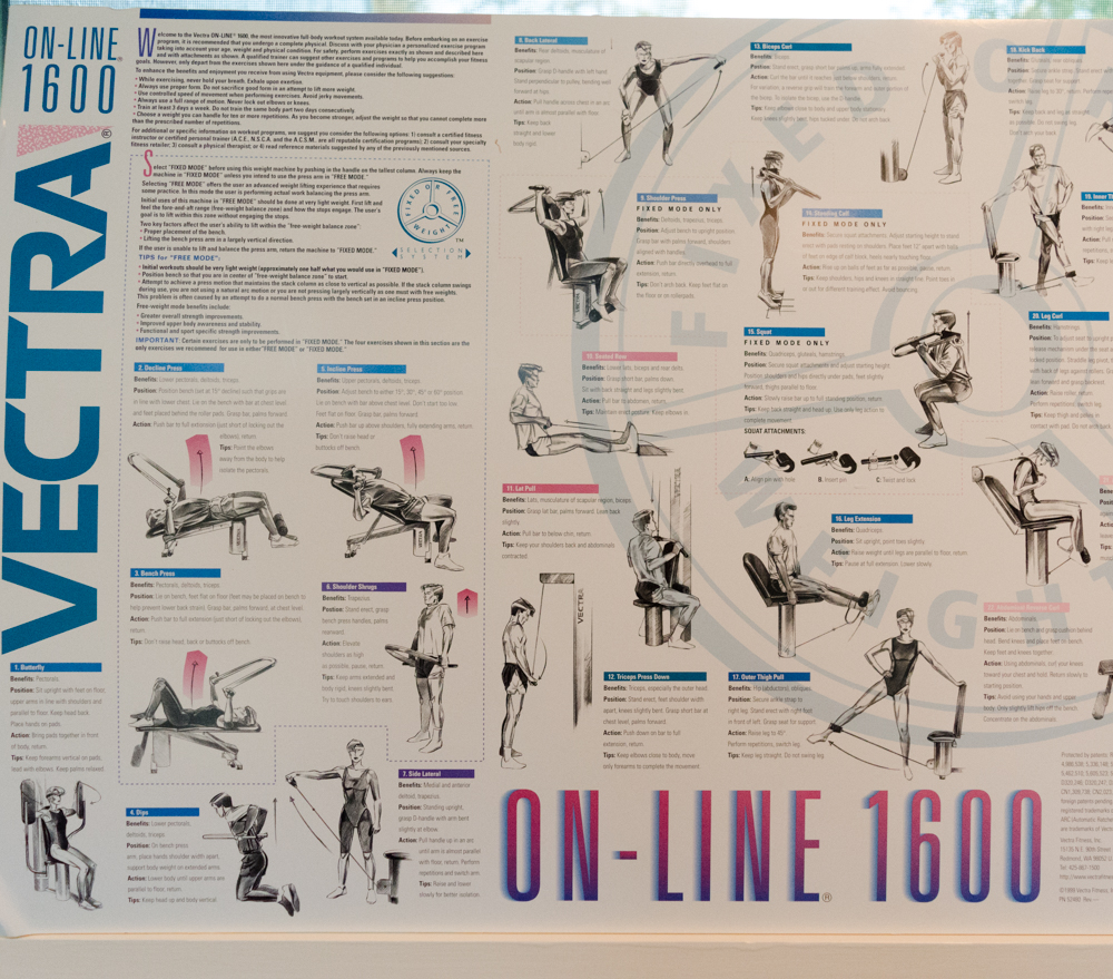 Vectra On-Line 1600 Home Gym