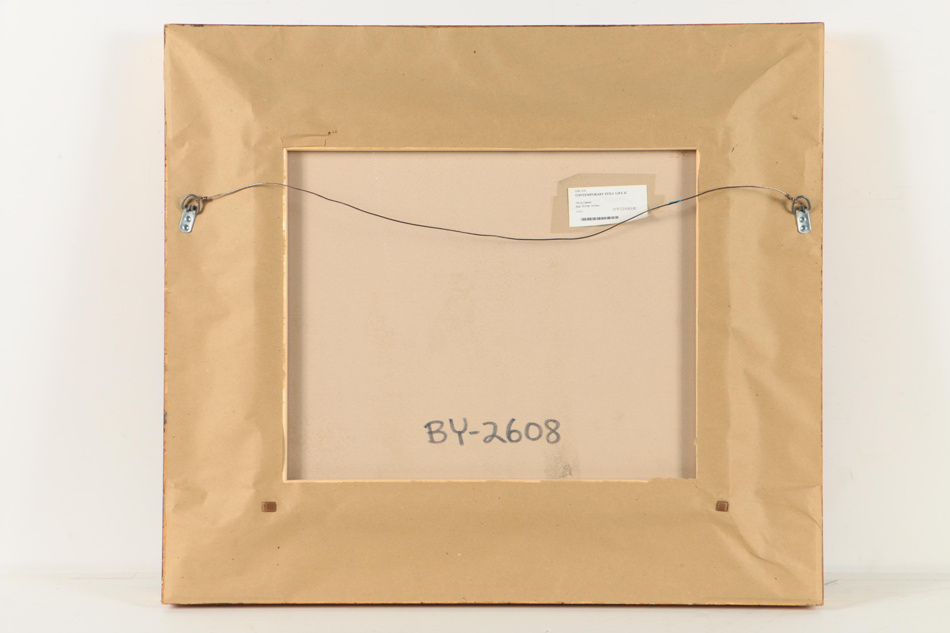 S.H. Lee Oil Painting on Canvas "Contemporary Still Life II"