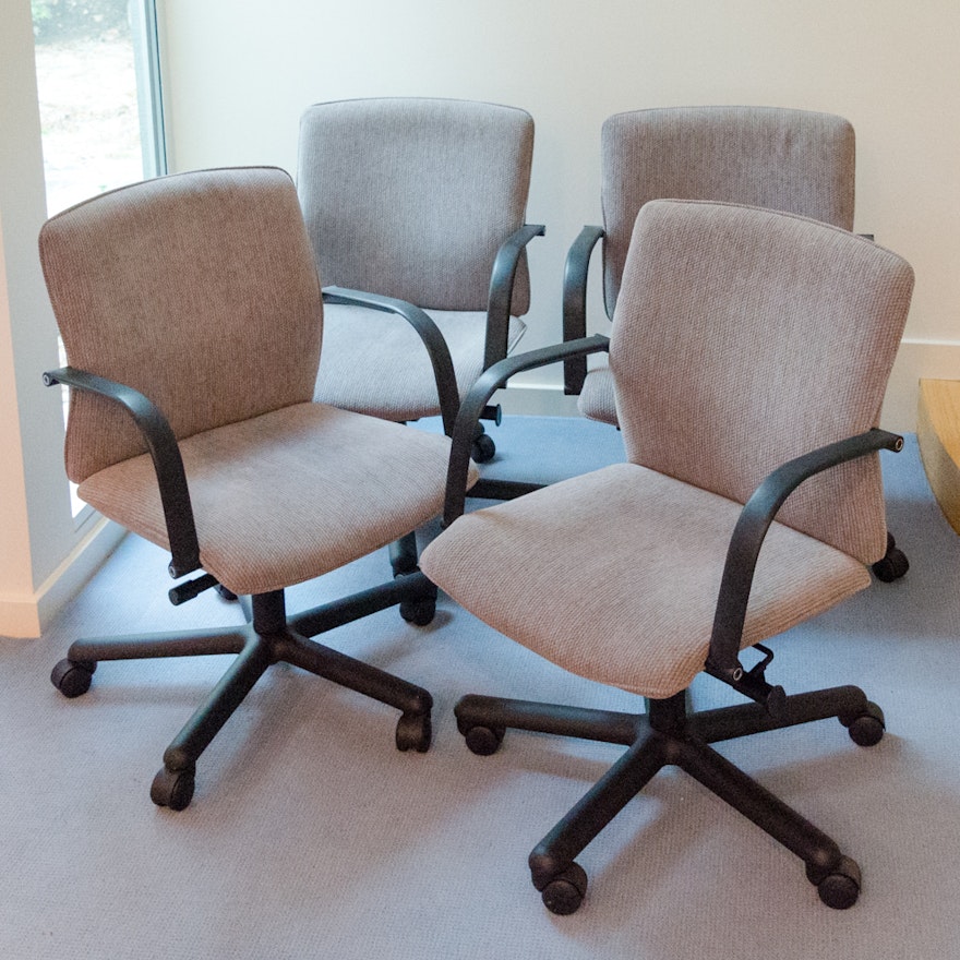 Set of Swivel Base Desk Chairs by Brayton