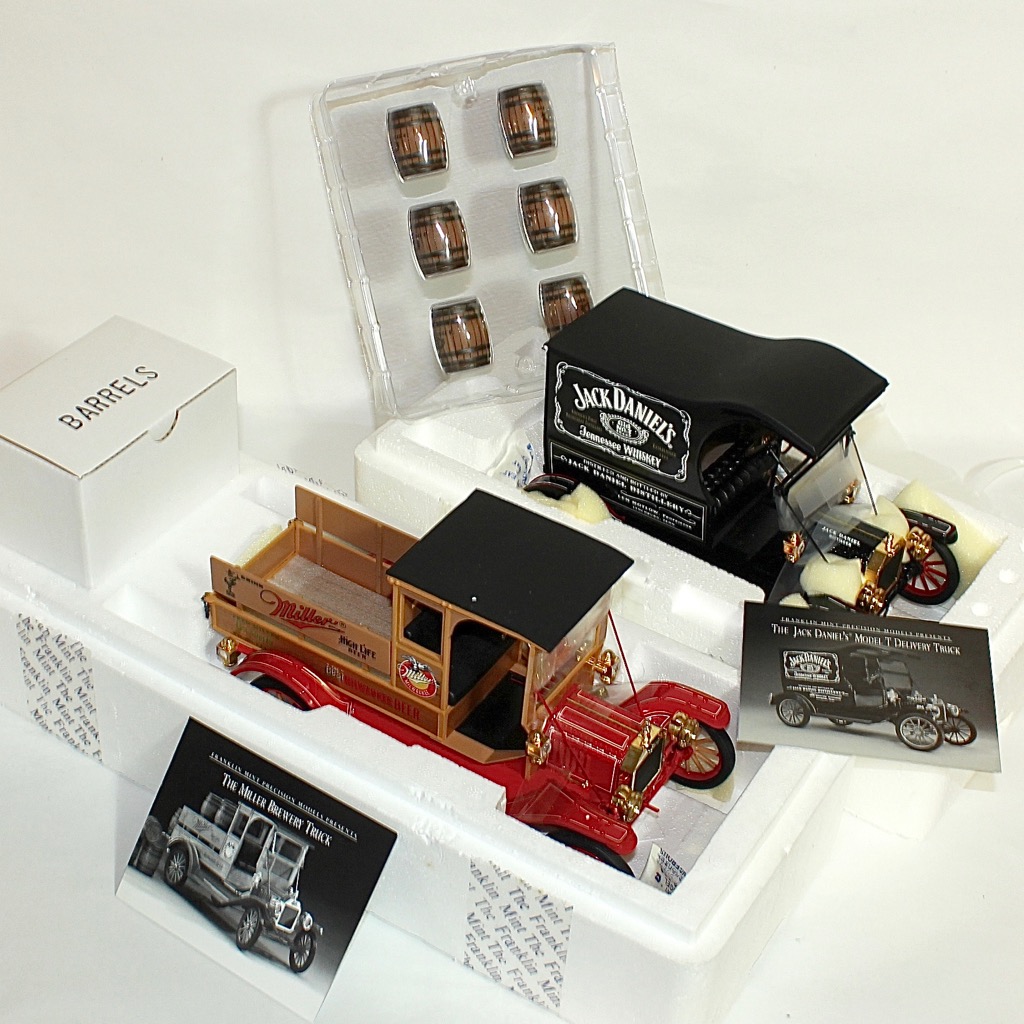 Jack Daniels Ford Model T and Miller Brewery Delivery Trucks