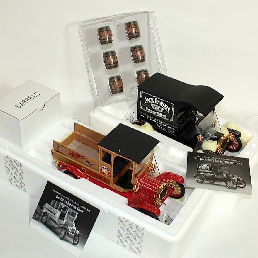 Jack Daniels Ford Model T and Miller Brewery Delivery Trucks