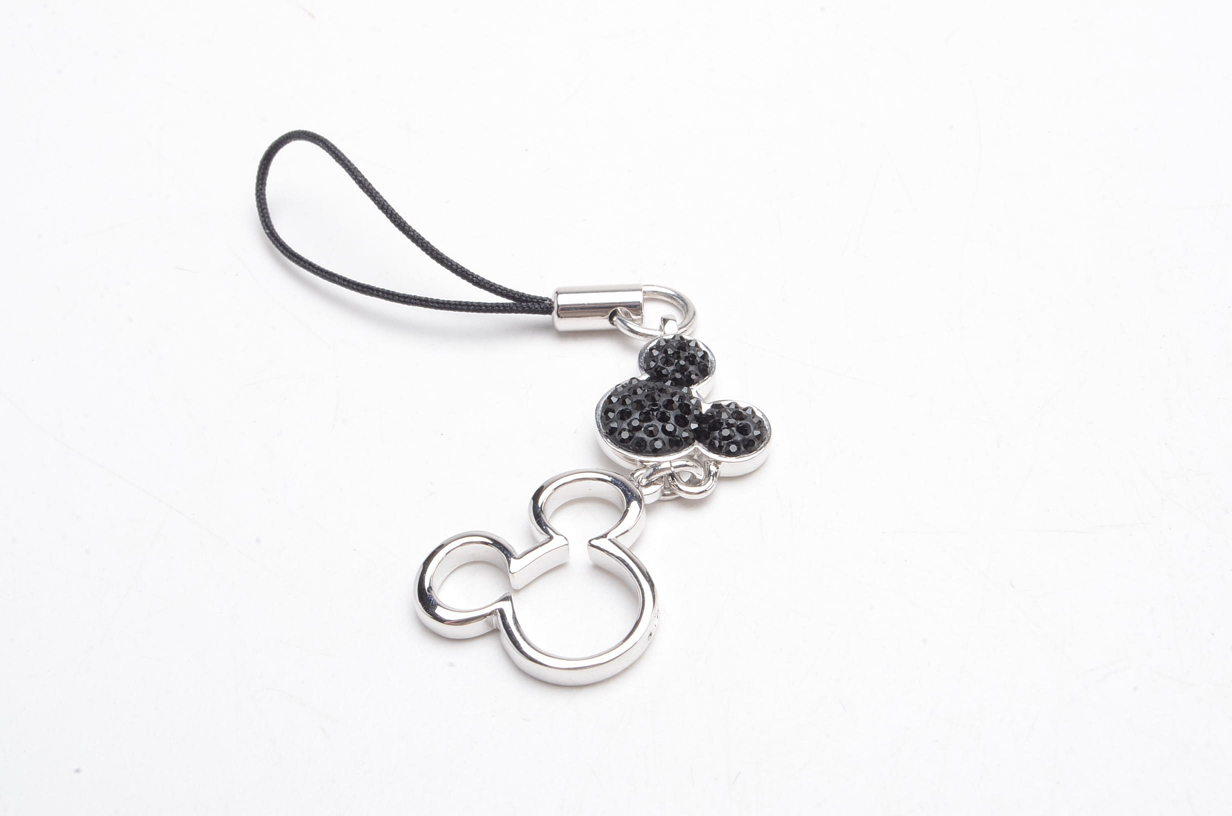 Group of Silver Tone Swarovski Disney Charms