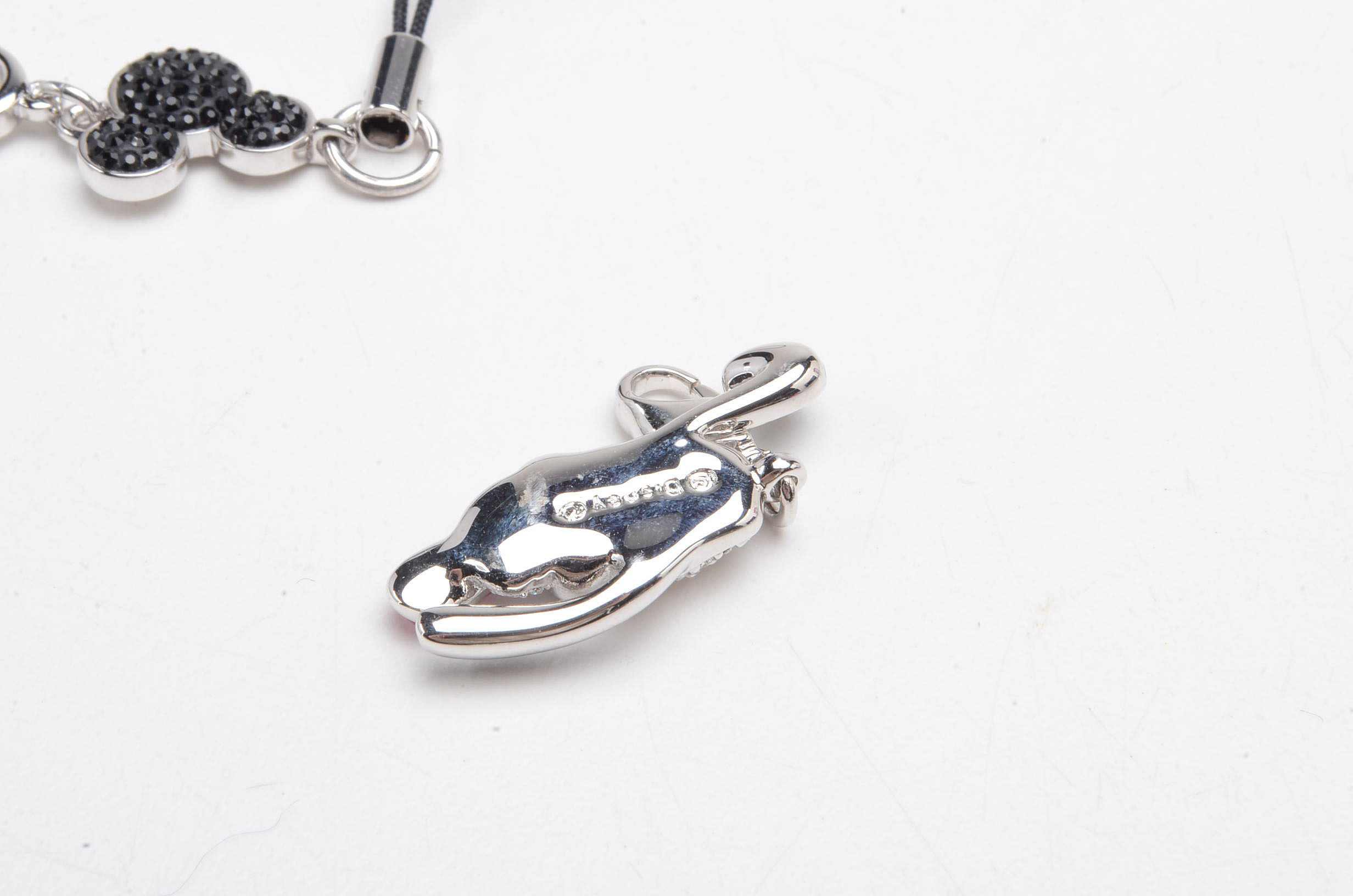 Group of Silver Tone Swarovski Disney Charms