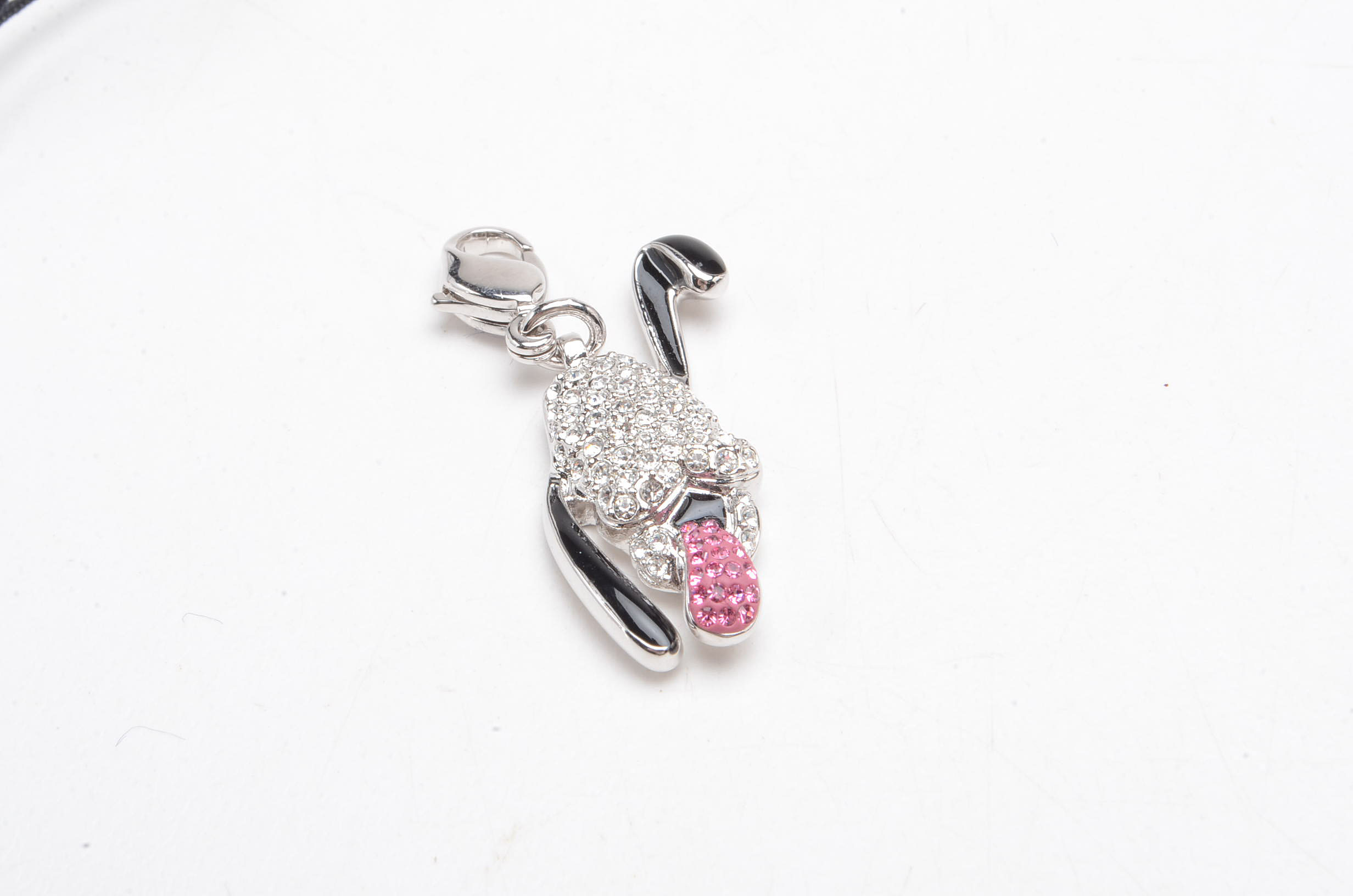 Group of Silver Tone Swarovski Disney Charms