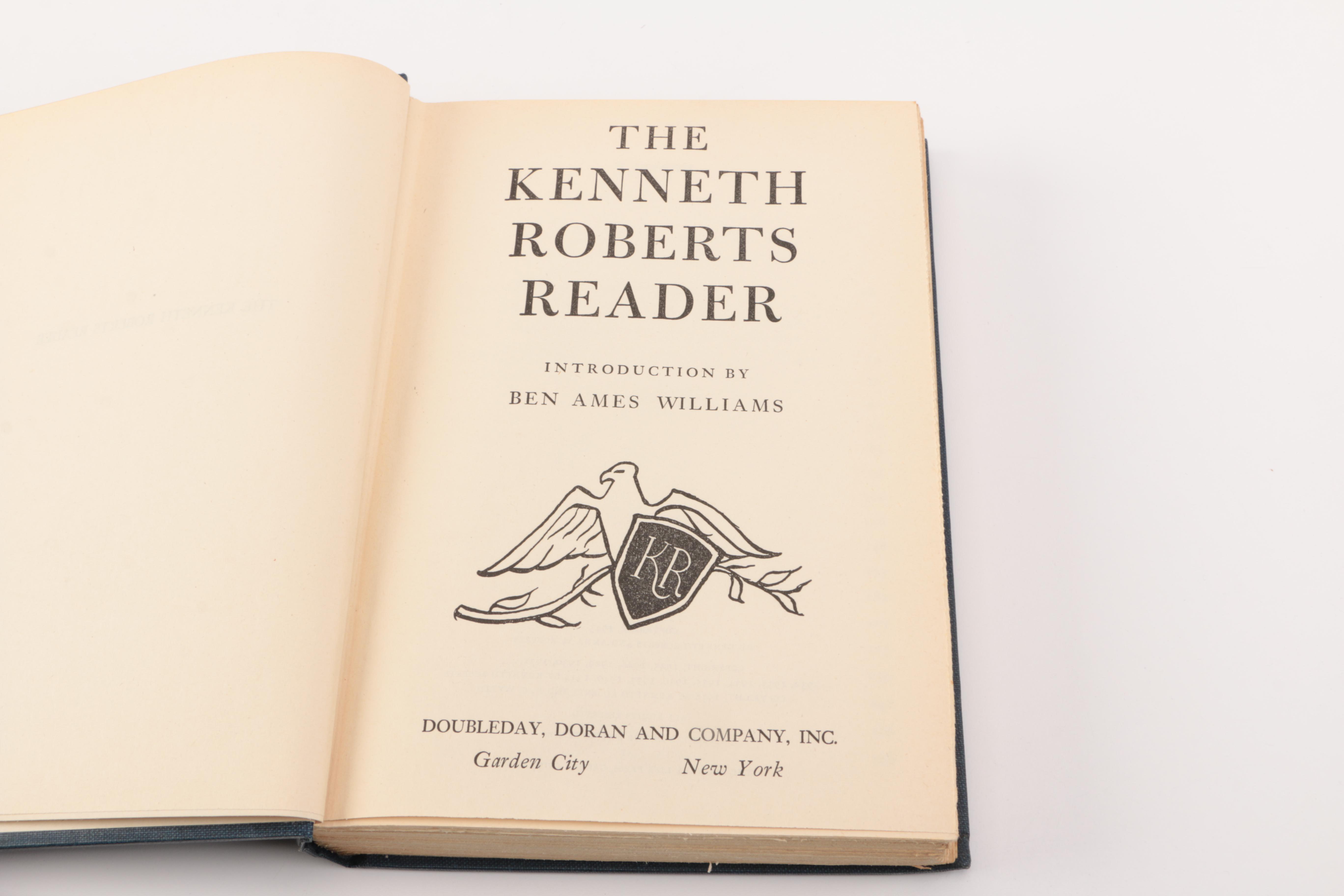 1956 "Arundel" and 1945 "The Kenneth Roberts Reader"