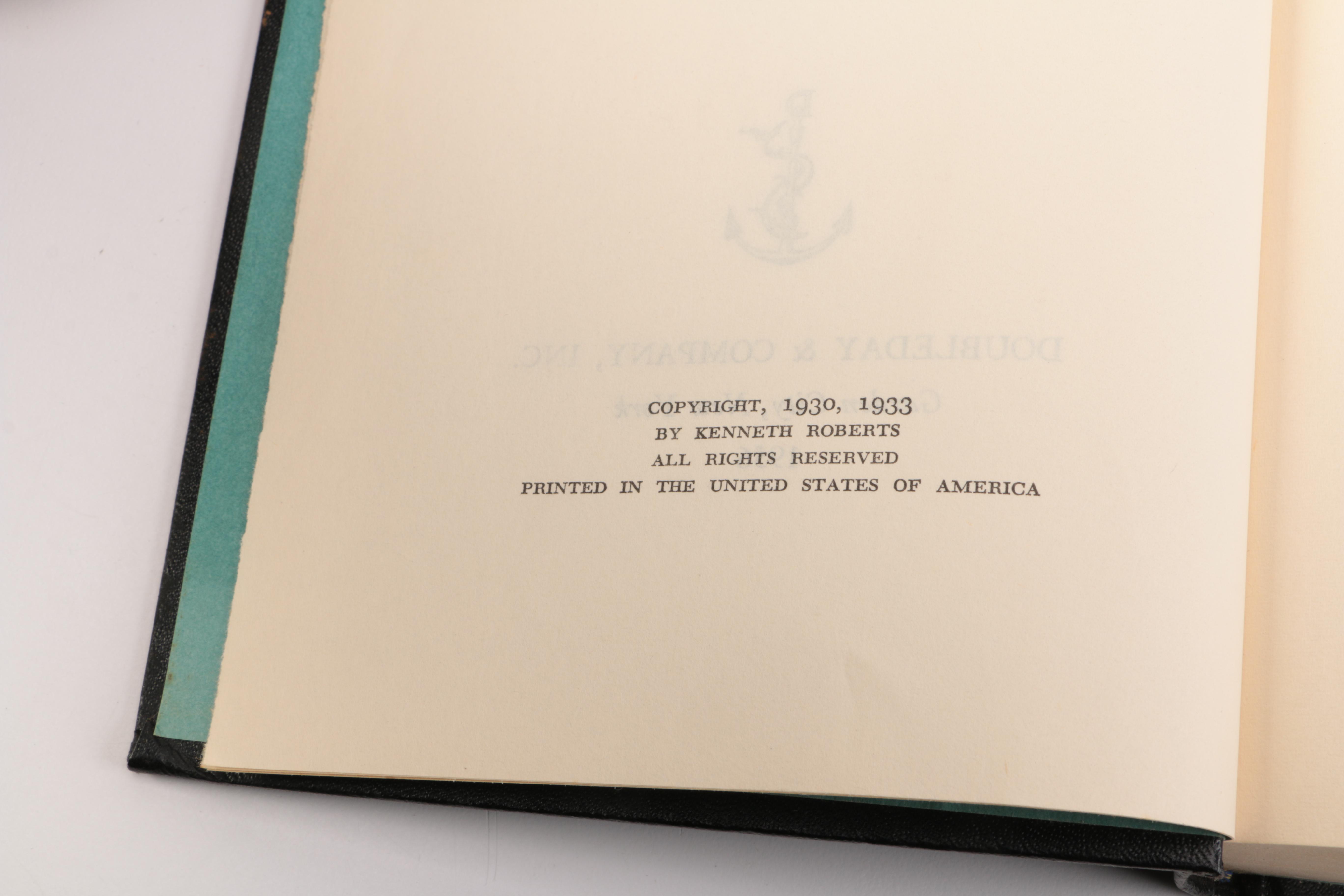 1956 "Arundel" and 1945 "The Kenneth Roberts Reader"