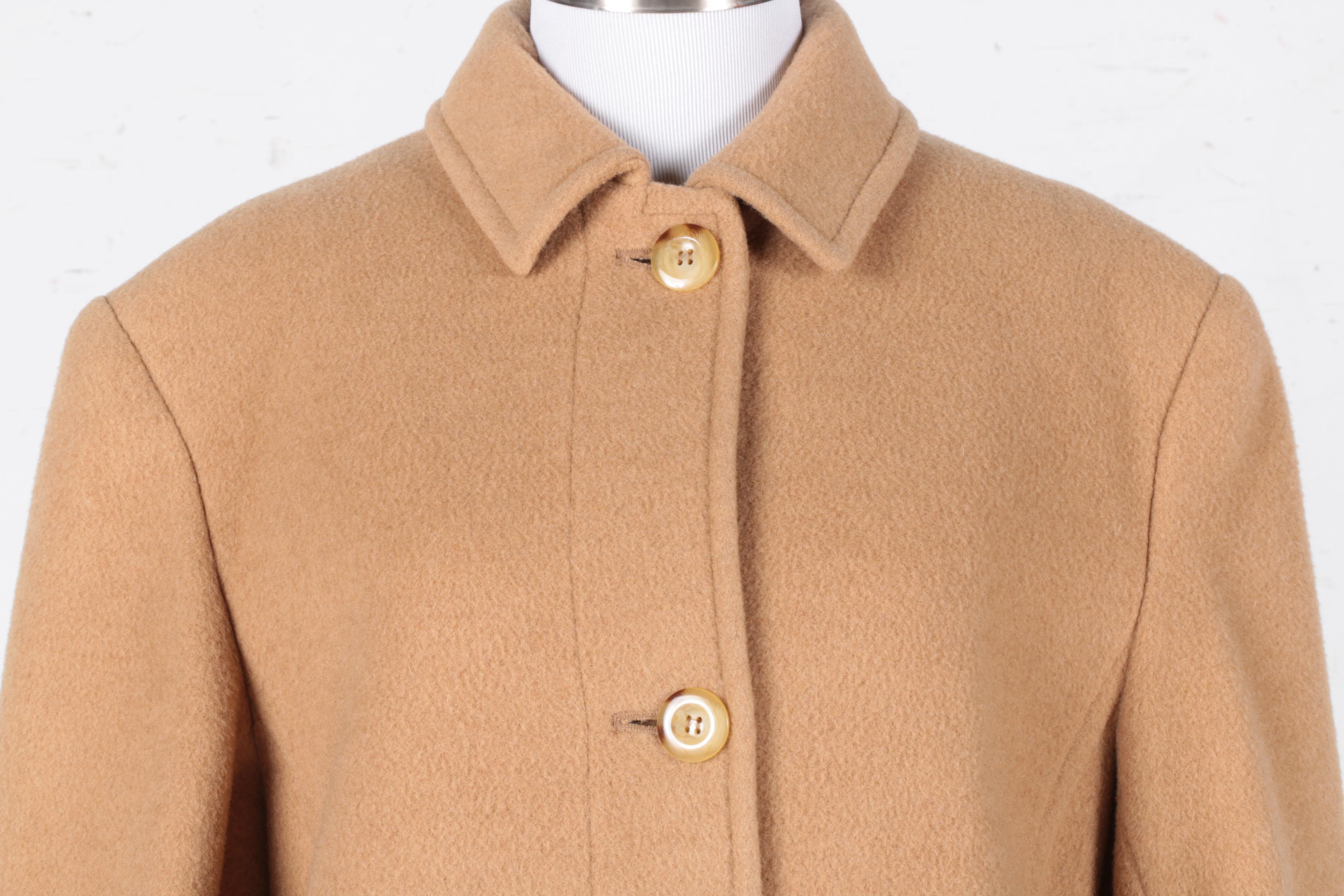 Bill Blass 100% Camel Hair Coat for Women