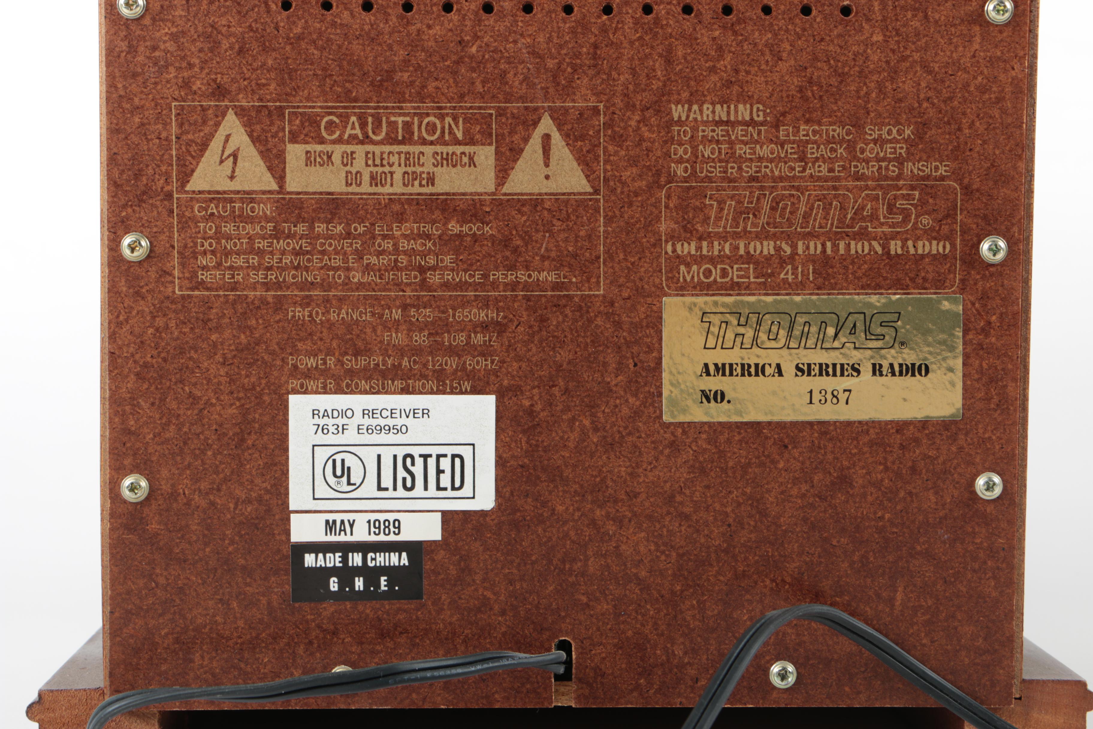 Vintage Thomas Radio