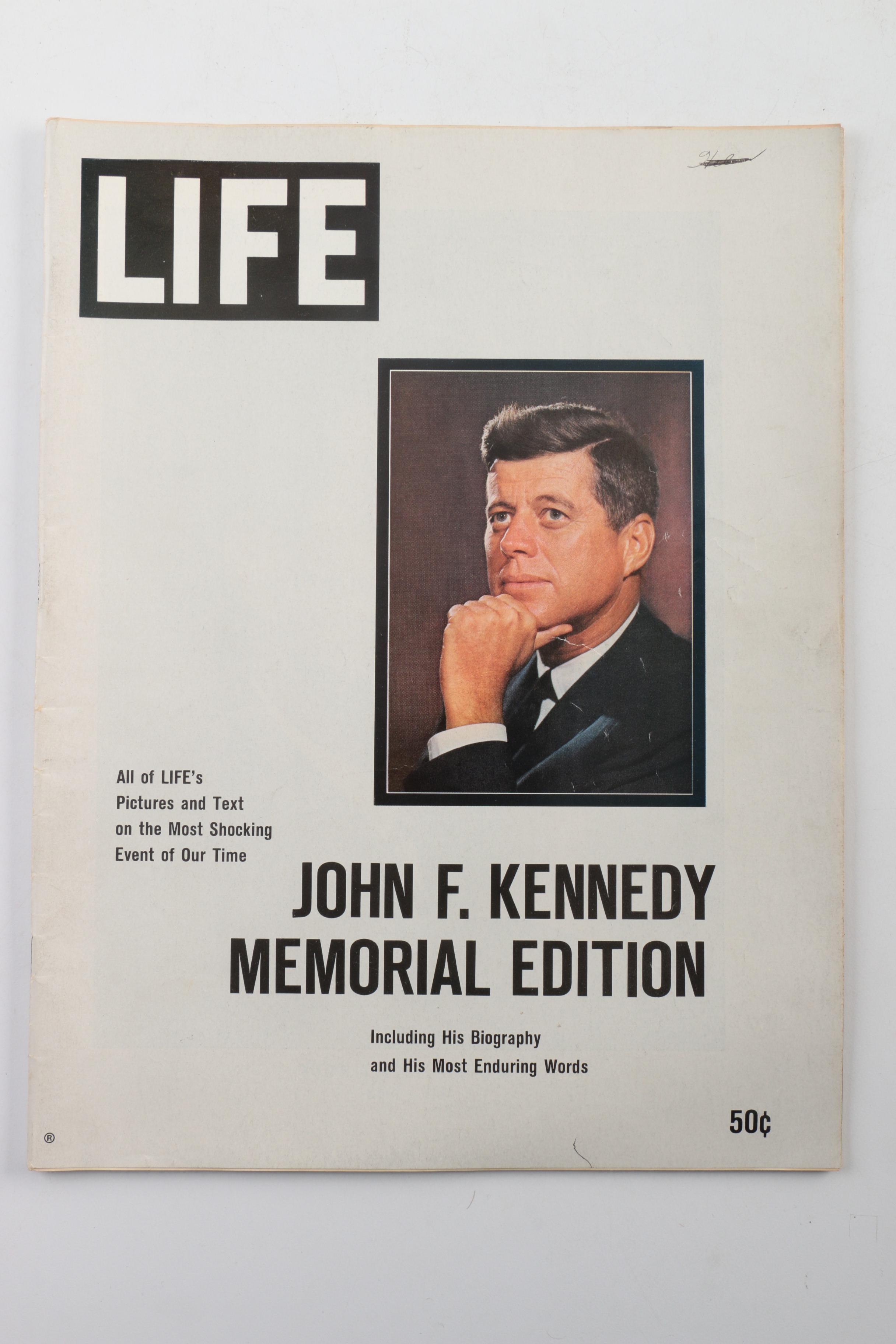 "Life" Magazines Covering John F. Kennedy's Assassination