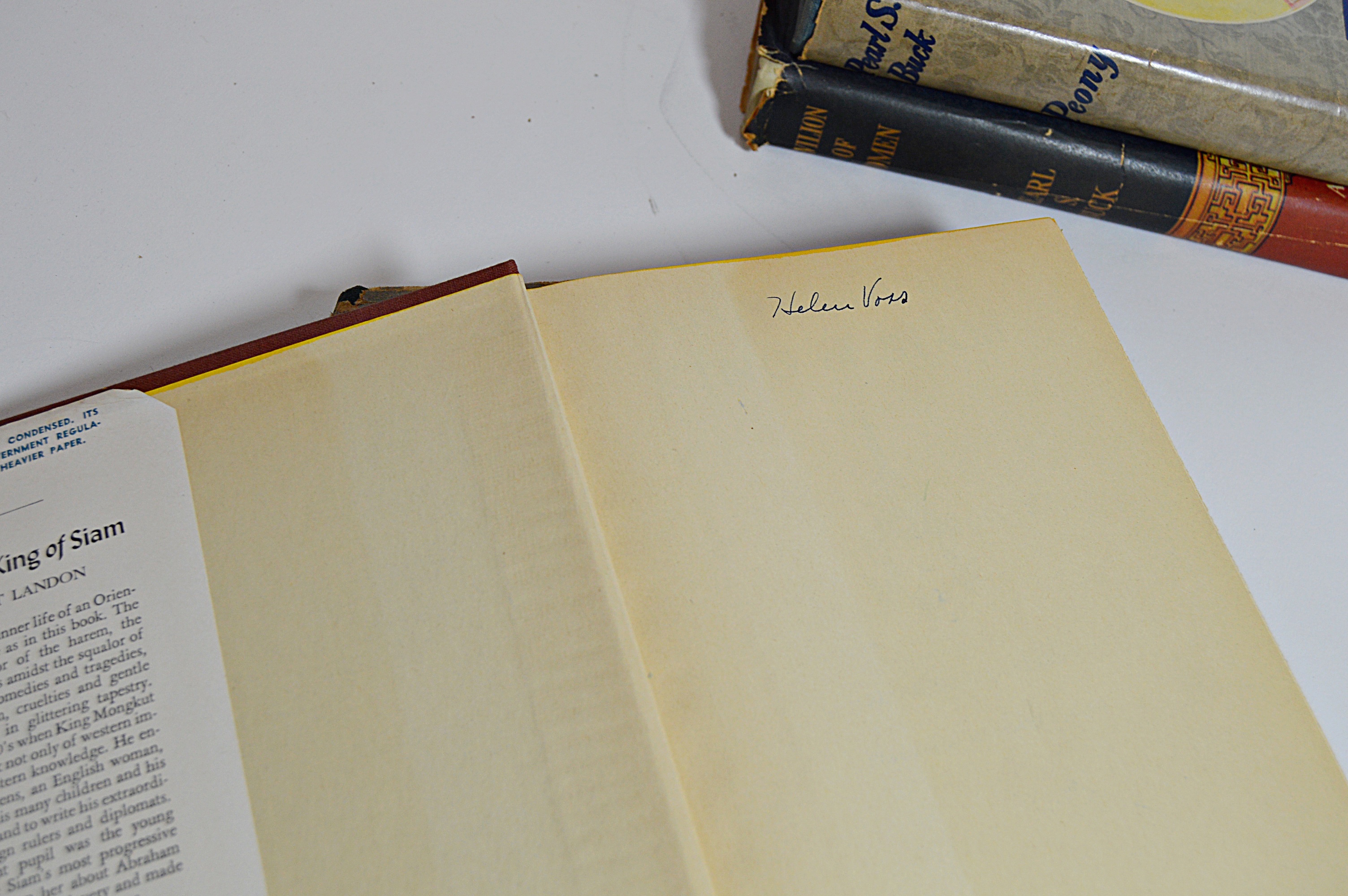 Vintage Books with Pearl Buck, Anna and The King of Siam