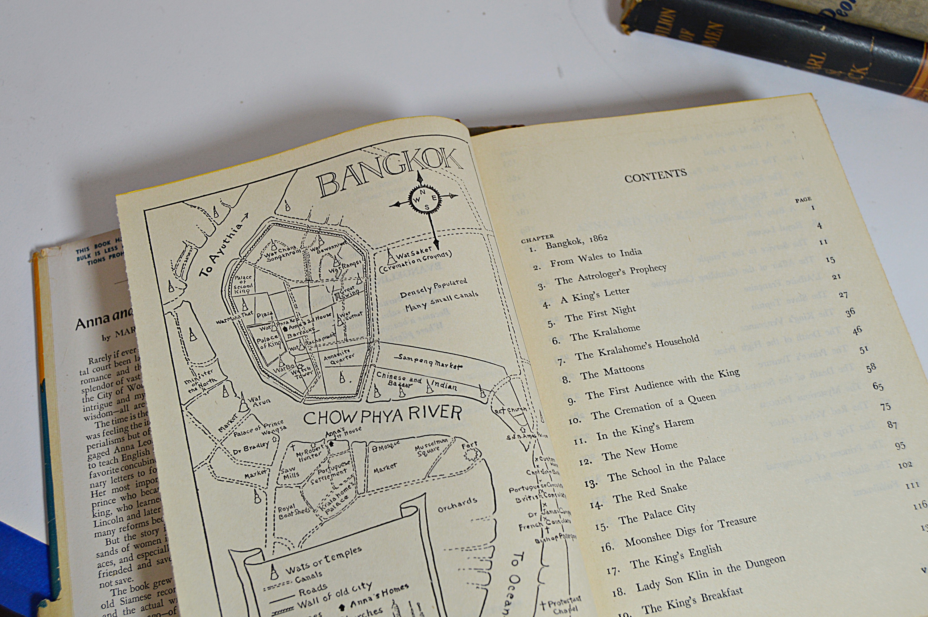 Vintage Books with Pearl Buck, Anna and The King of Siam