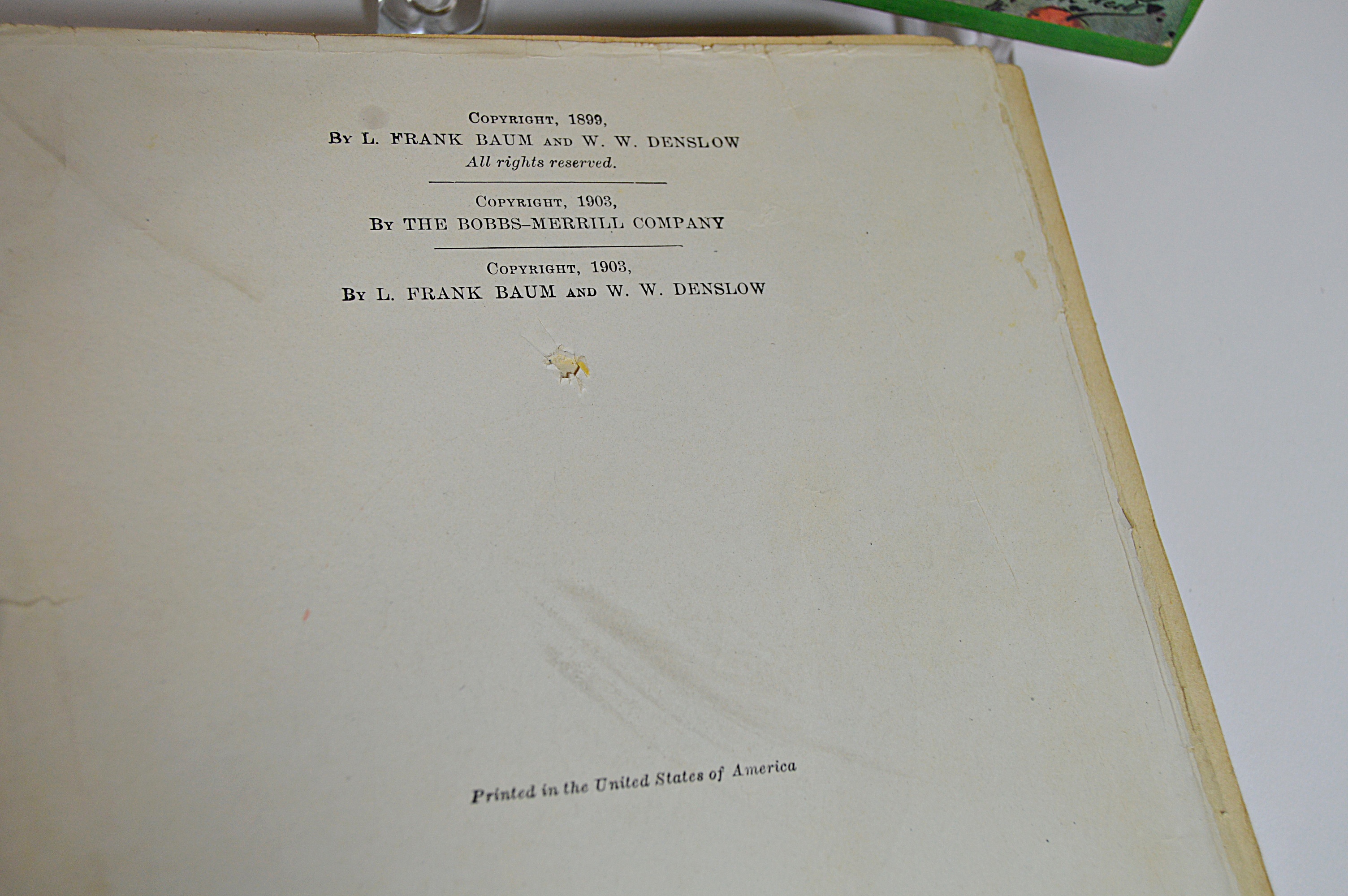 Vintage Wizard of Oz Books