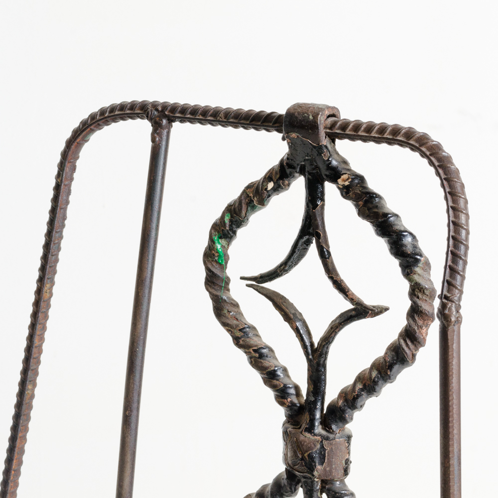 Modern Metal Sculpture in the Form of a Chair