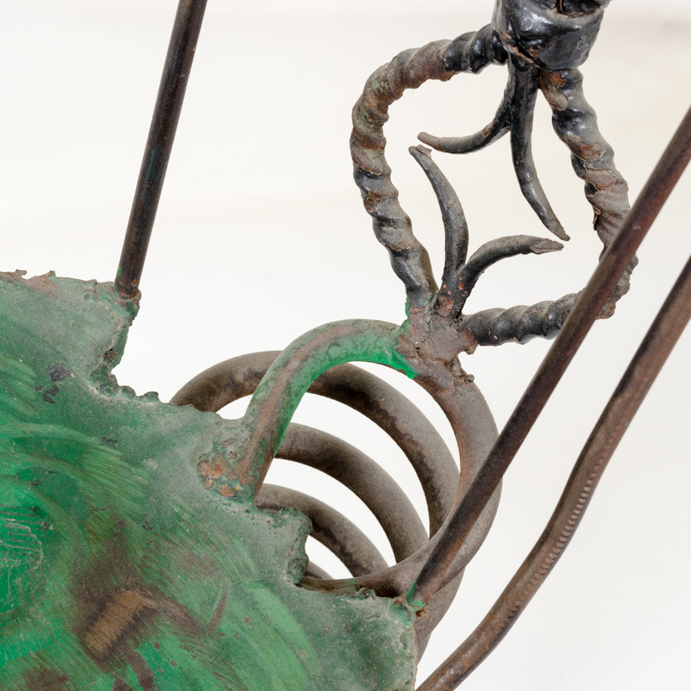 Modern Metal Sculpture in the Form of a Chair