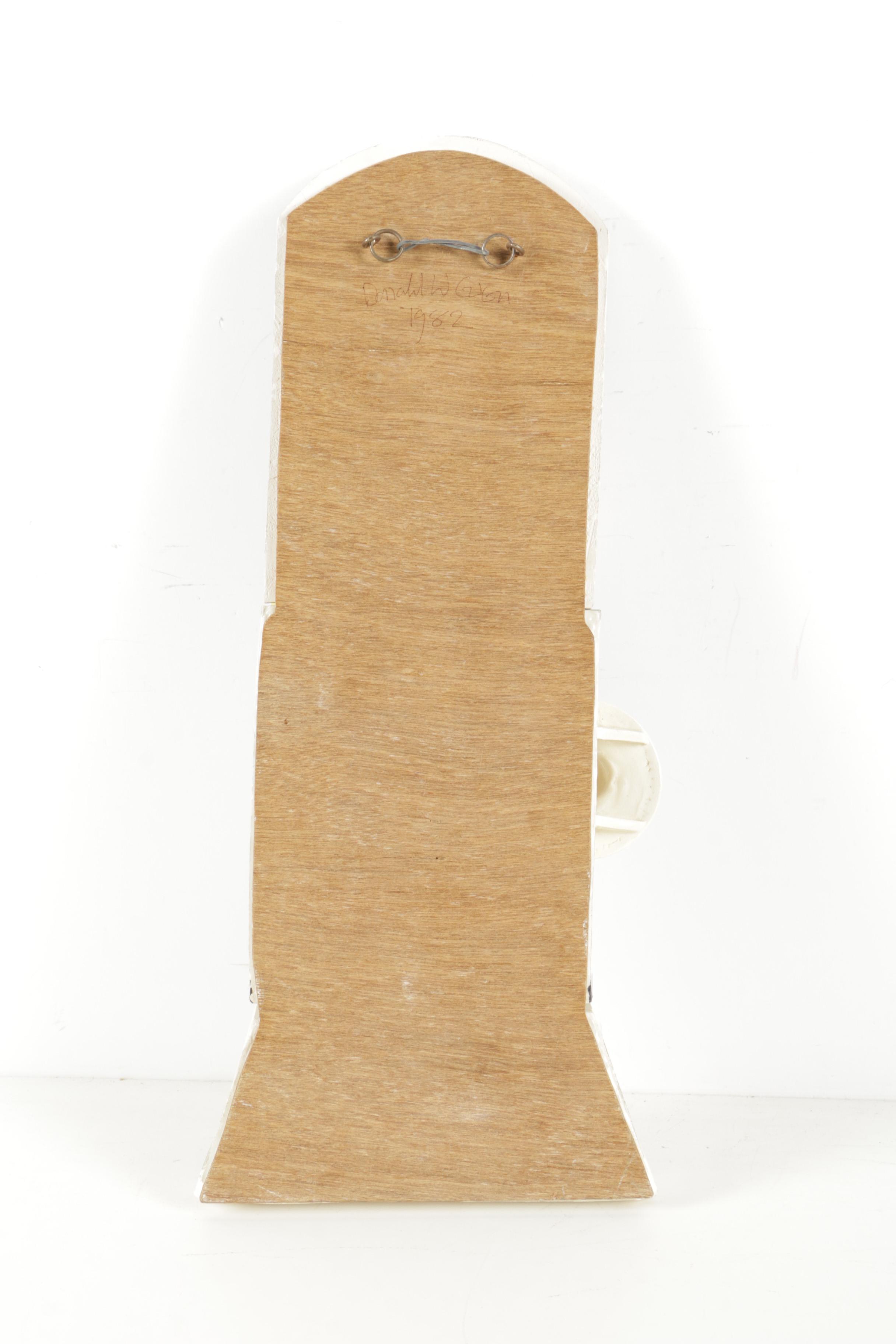 Donald Ewen Ceramic Sculpture of Cats in a Laundry Room