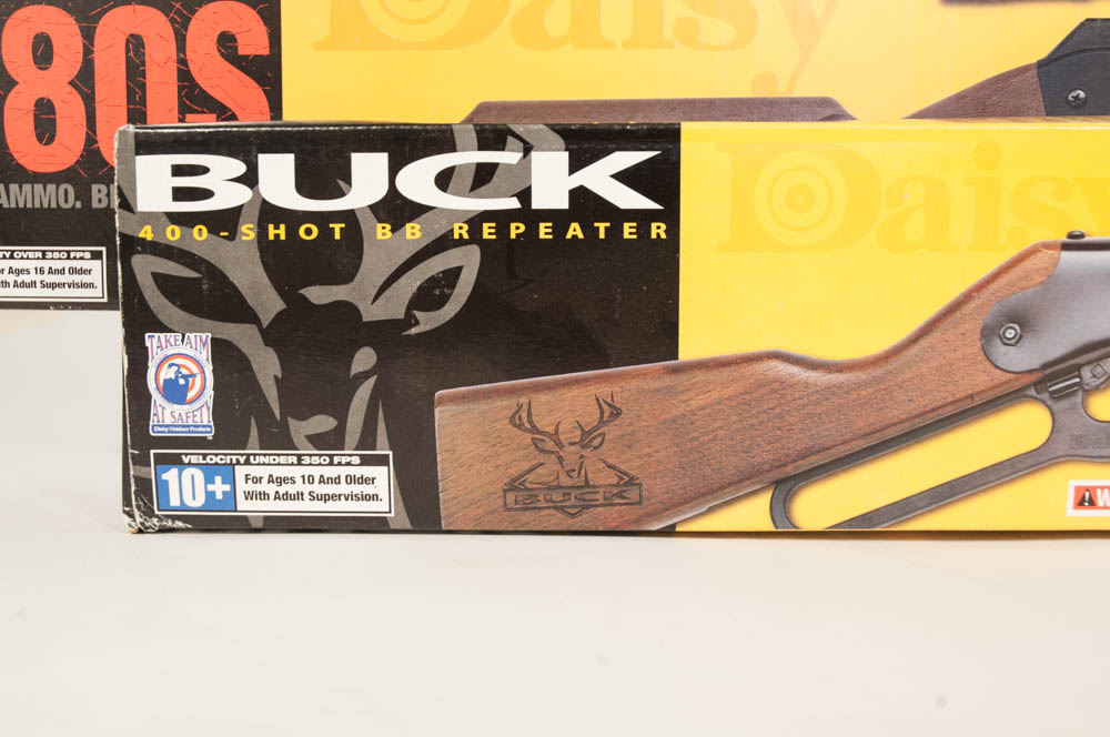 Daisy Buck 400 & Powerline 880S BB Air Rifles + Deluxe Game Cleaning Kit & Scope
