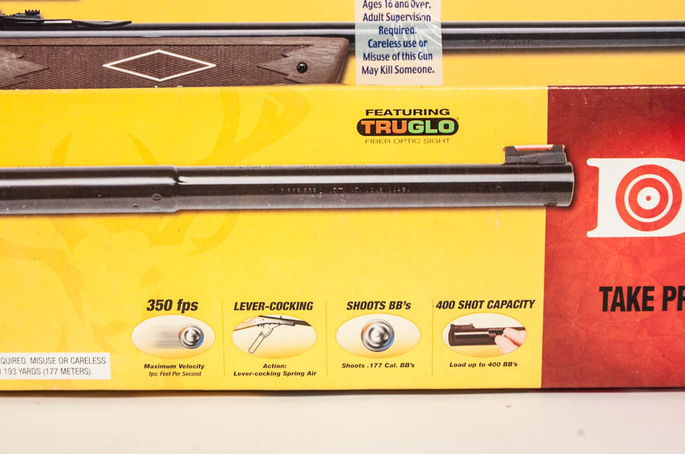 Daisy Buck 400 & Powerline 880S BB Air Rifles + Deluxe Game Cleaning Kit & Scope