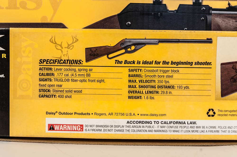 Daisy Buck 400 & Powerline 880S BB Air Rifles + Deluxe Game Cleaning Kit & Scope