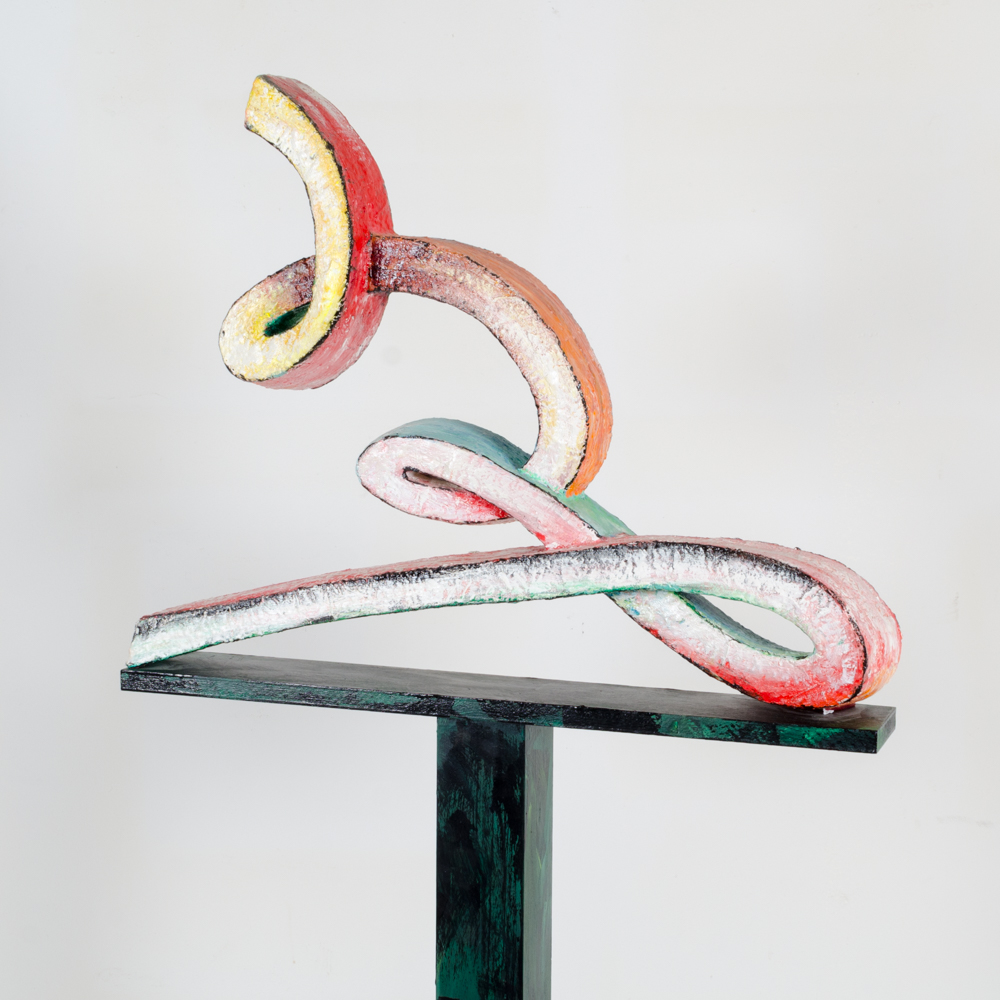 Painted Polystyrene Modernist Sculpture
