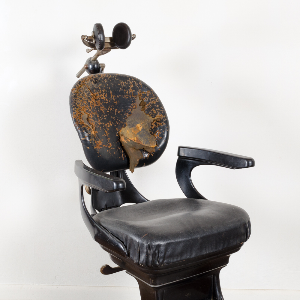 S.S White Diamond Dental Chair and Stool Circa 1920