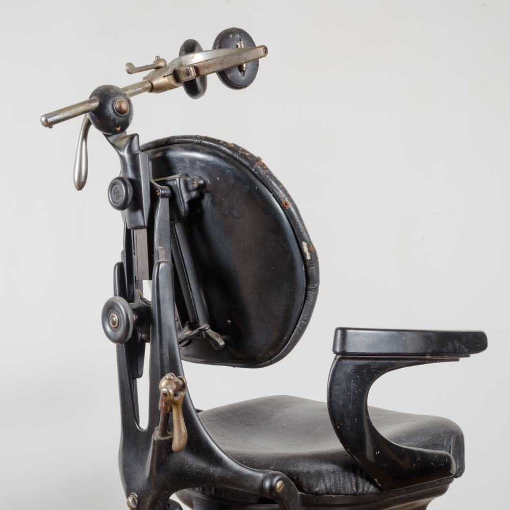 S.S White Diamond Dental Chair and Stool Circa 1920