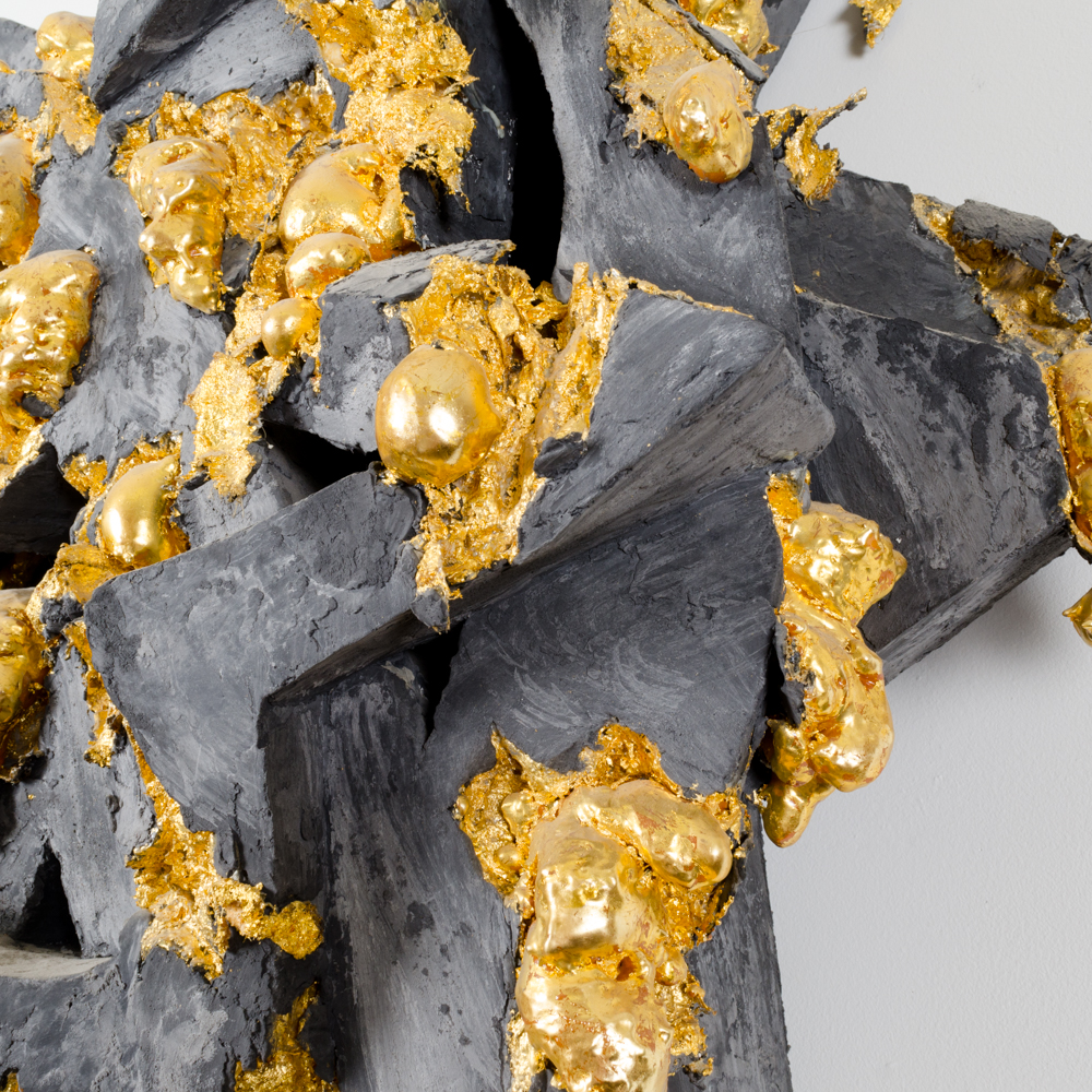 Bill Schiffer "Weeping Icon" Mixed Media Sculpture