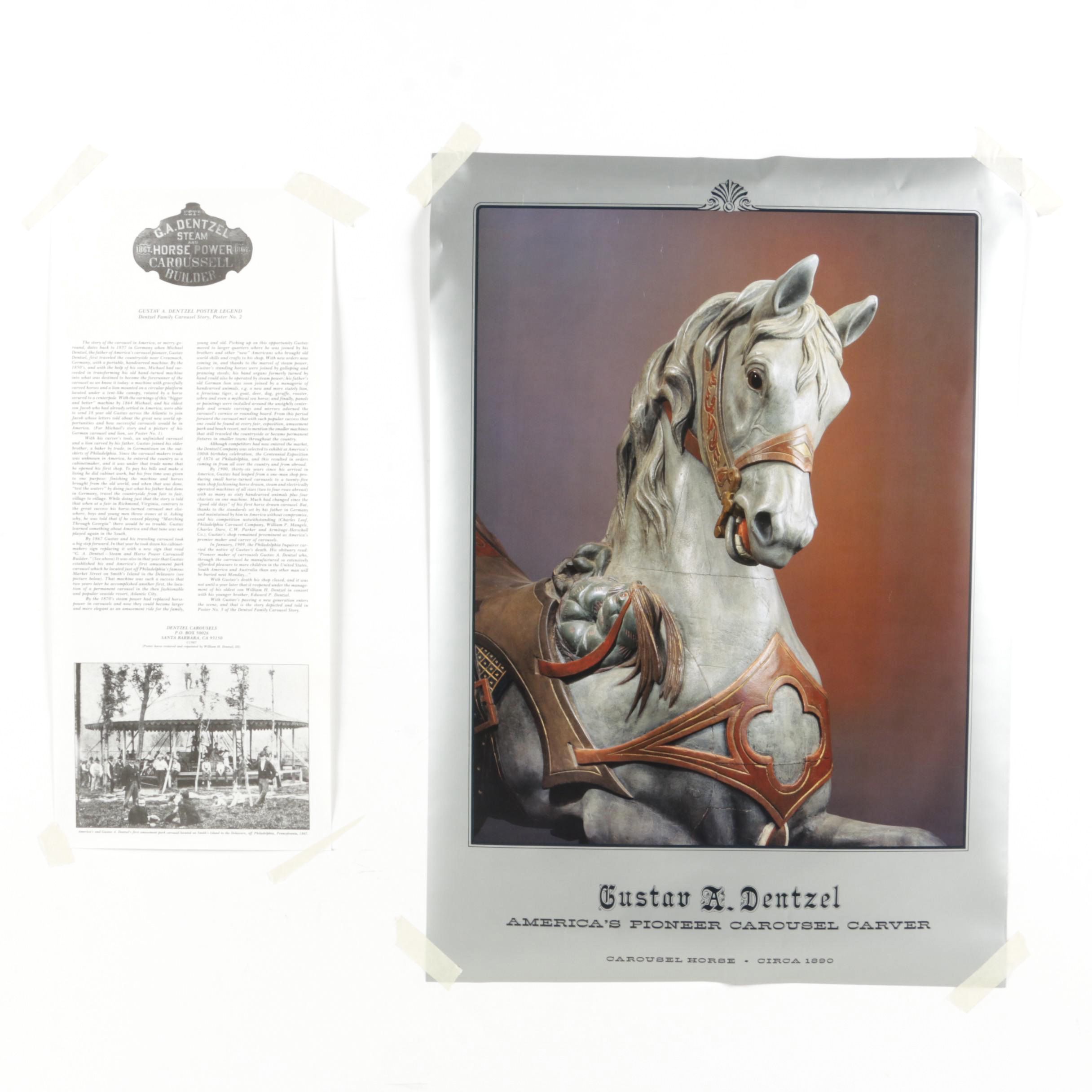 Gustav A. Dentzel Carousel Posters