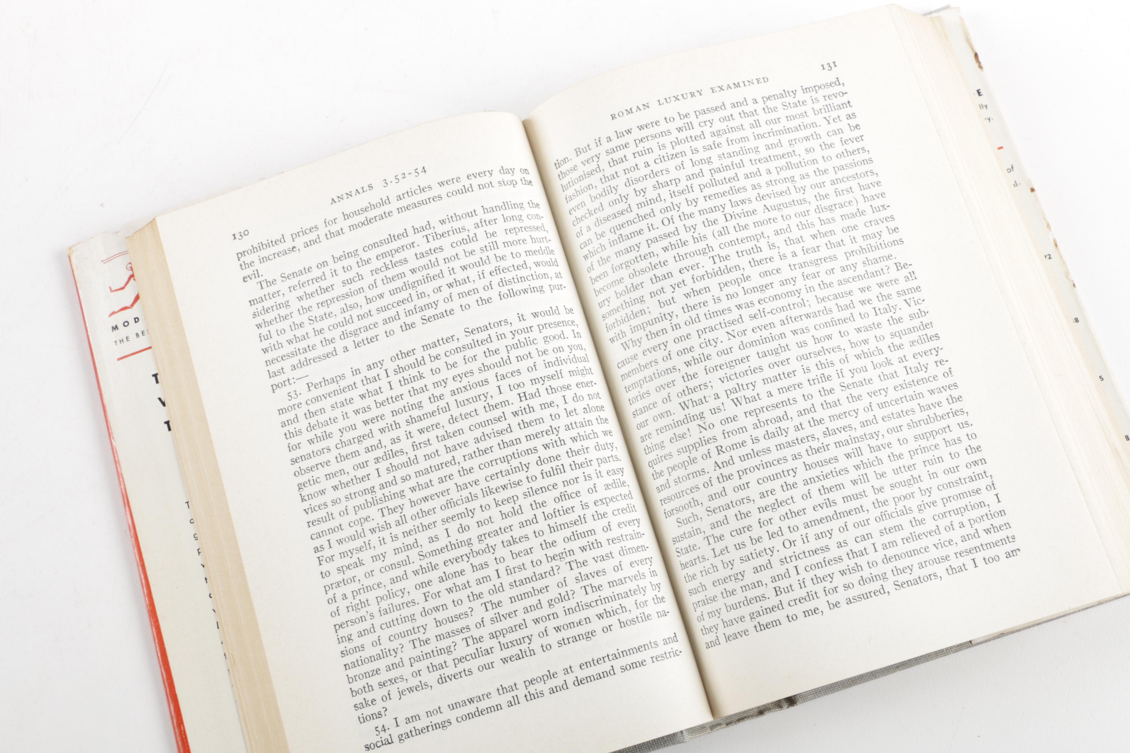 Assorted Hardcover Books on Philosophy and Ancient Rome