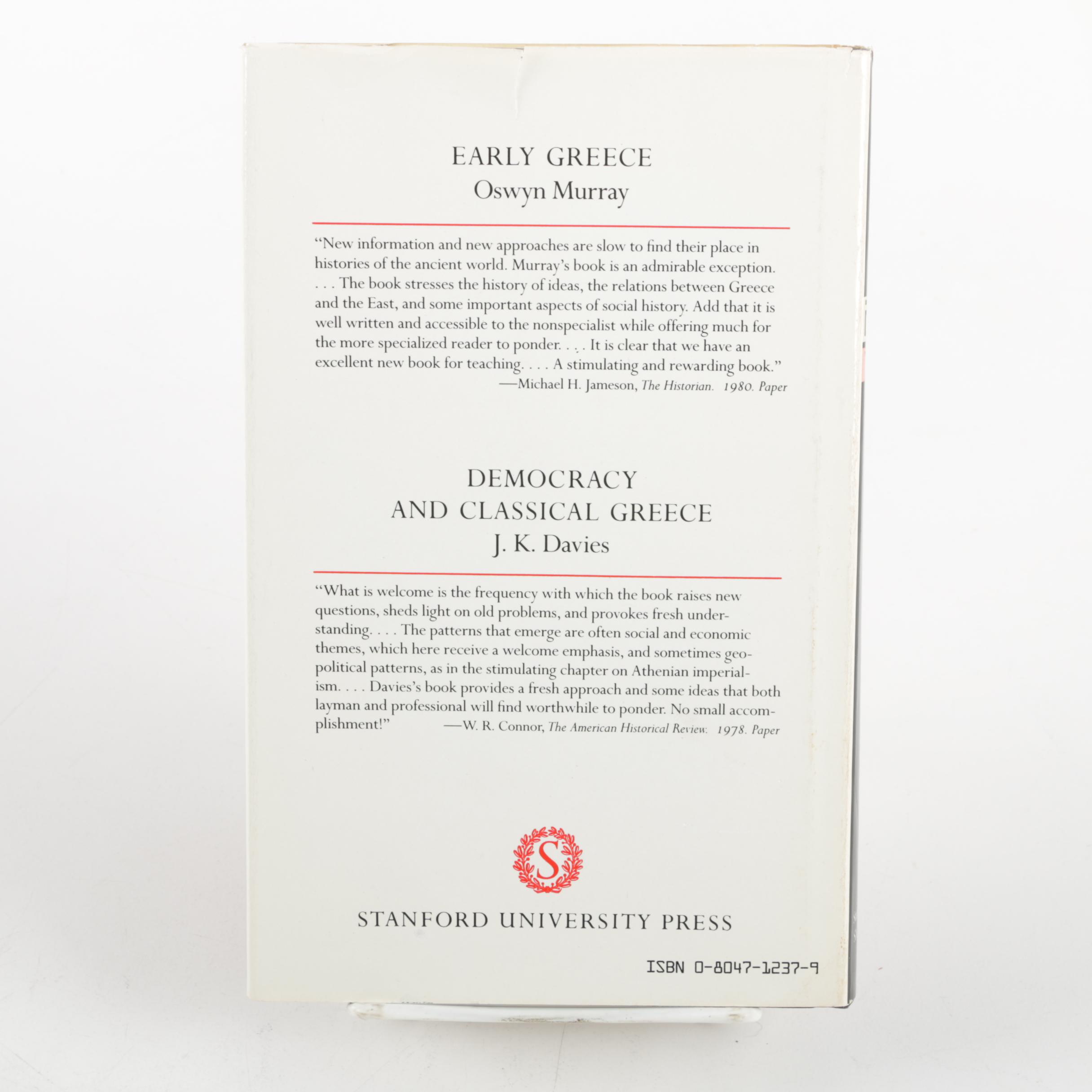 Assorted Hardcover Books on Philosophy and Ancient Rome