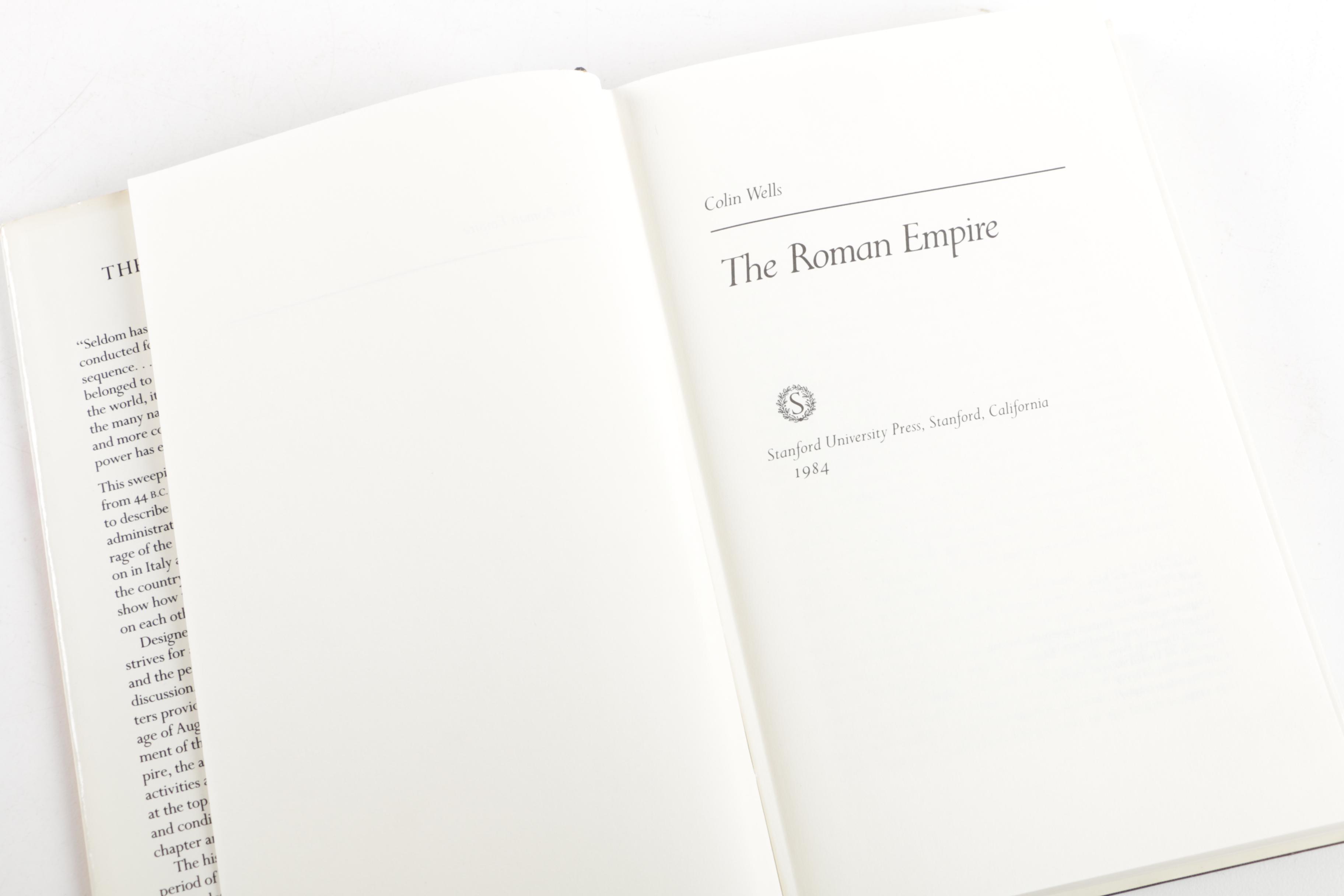 Assorted Hardcover Books on Philosophy and Ancient Rome