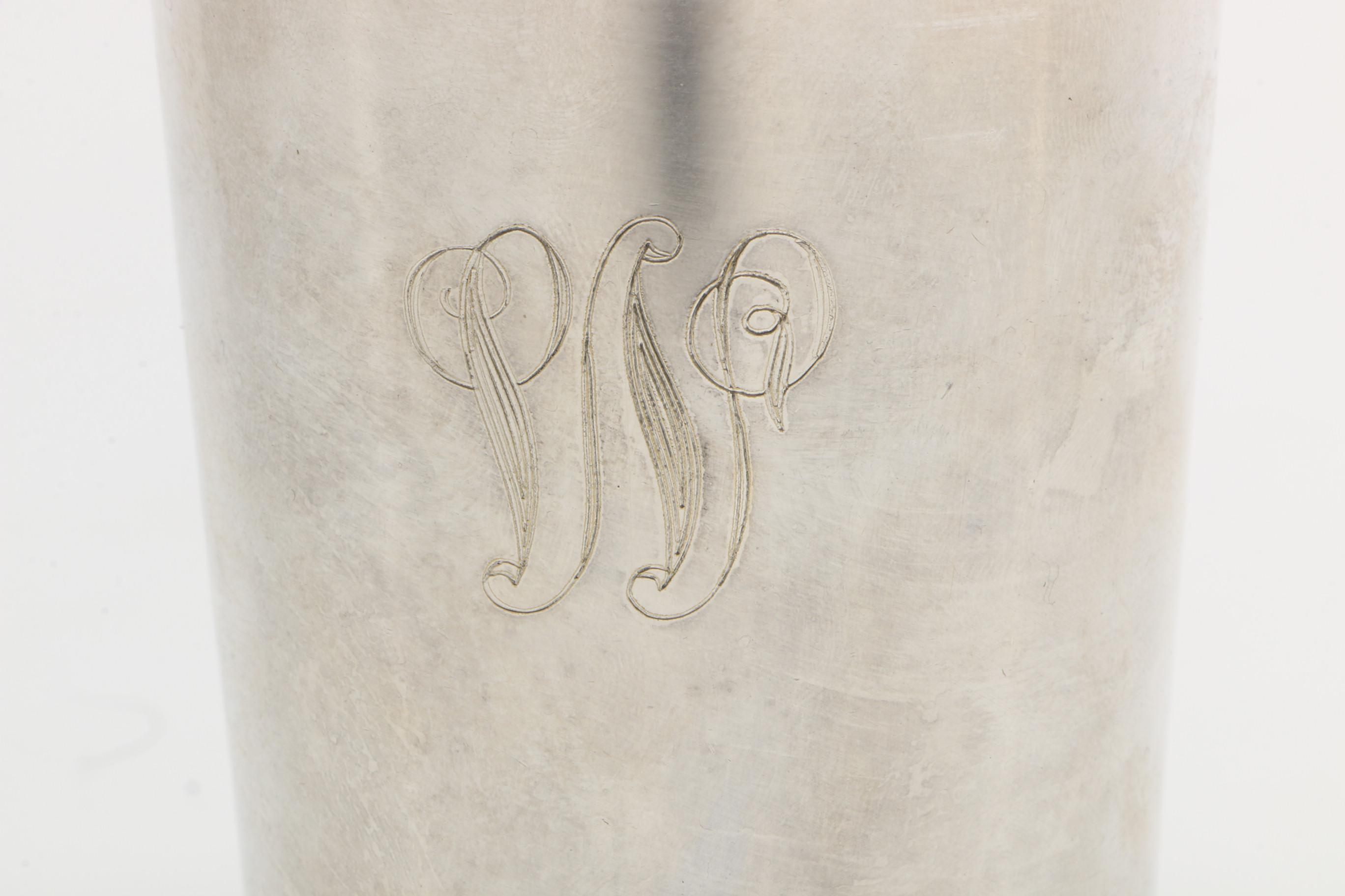 Pair of de Uberti Italy Silver Plate Julep Cups