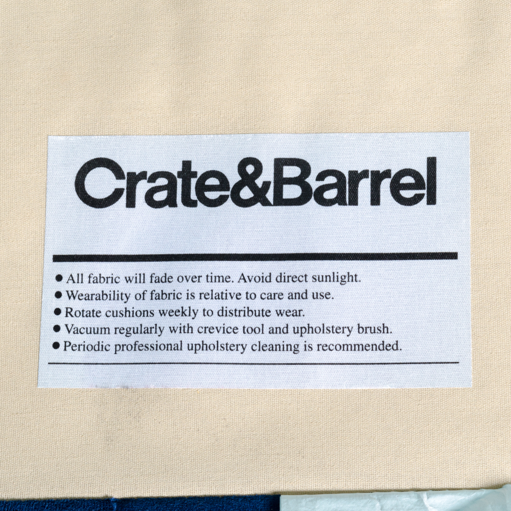 Crate & Barrel Chair and a Half with Ottoman