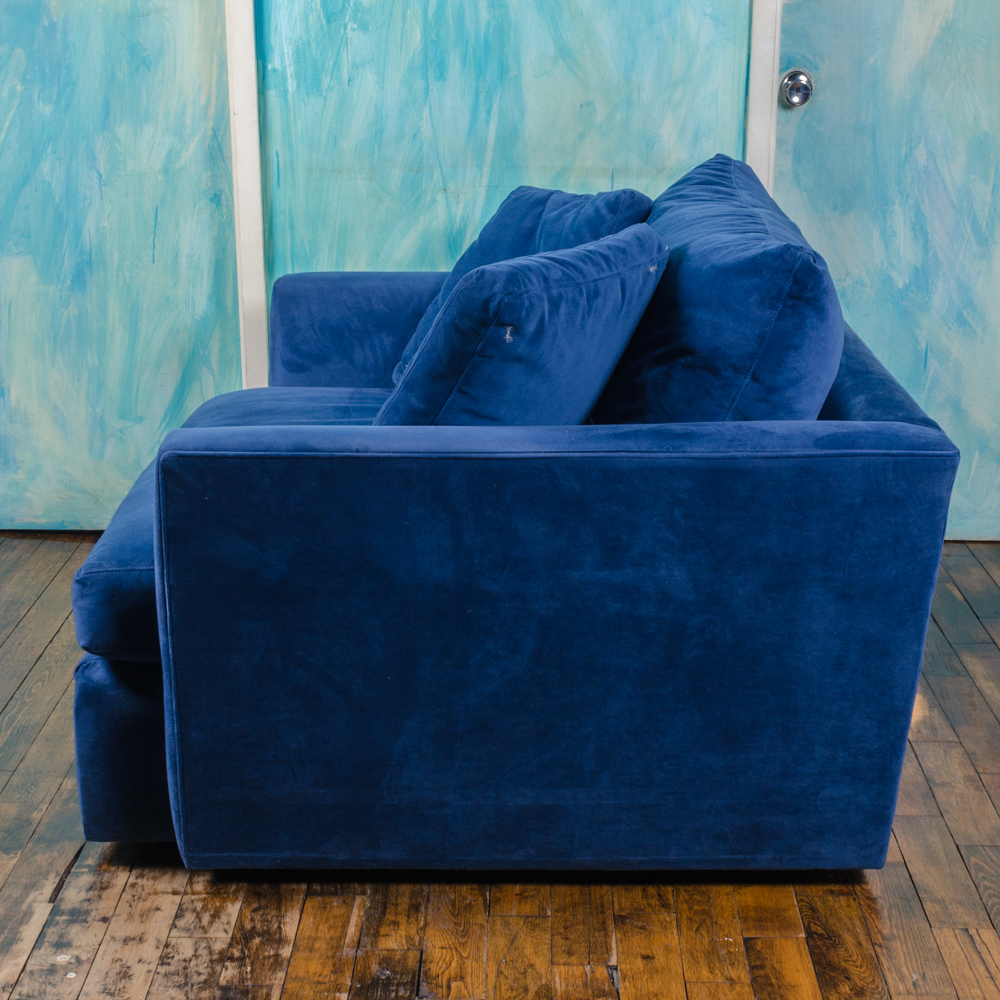 Crate & Barrel Chair and a Half with Ottoman