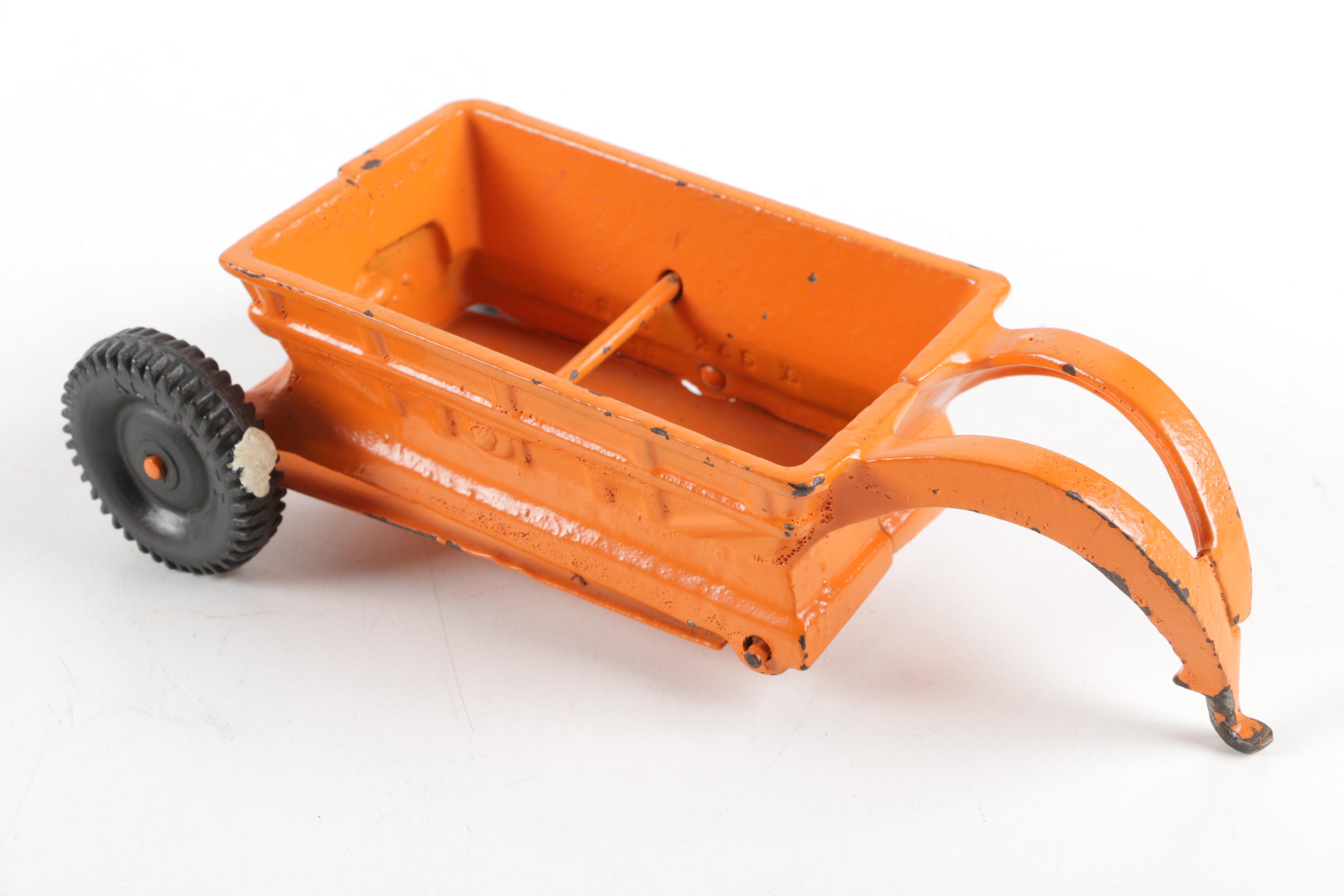 1930s Cast Iron Tractor and Dump Truck