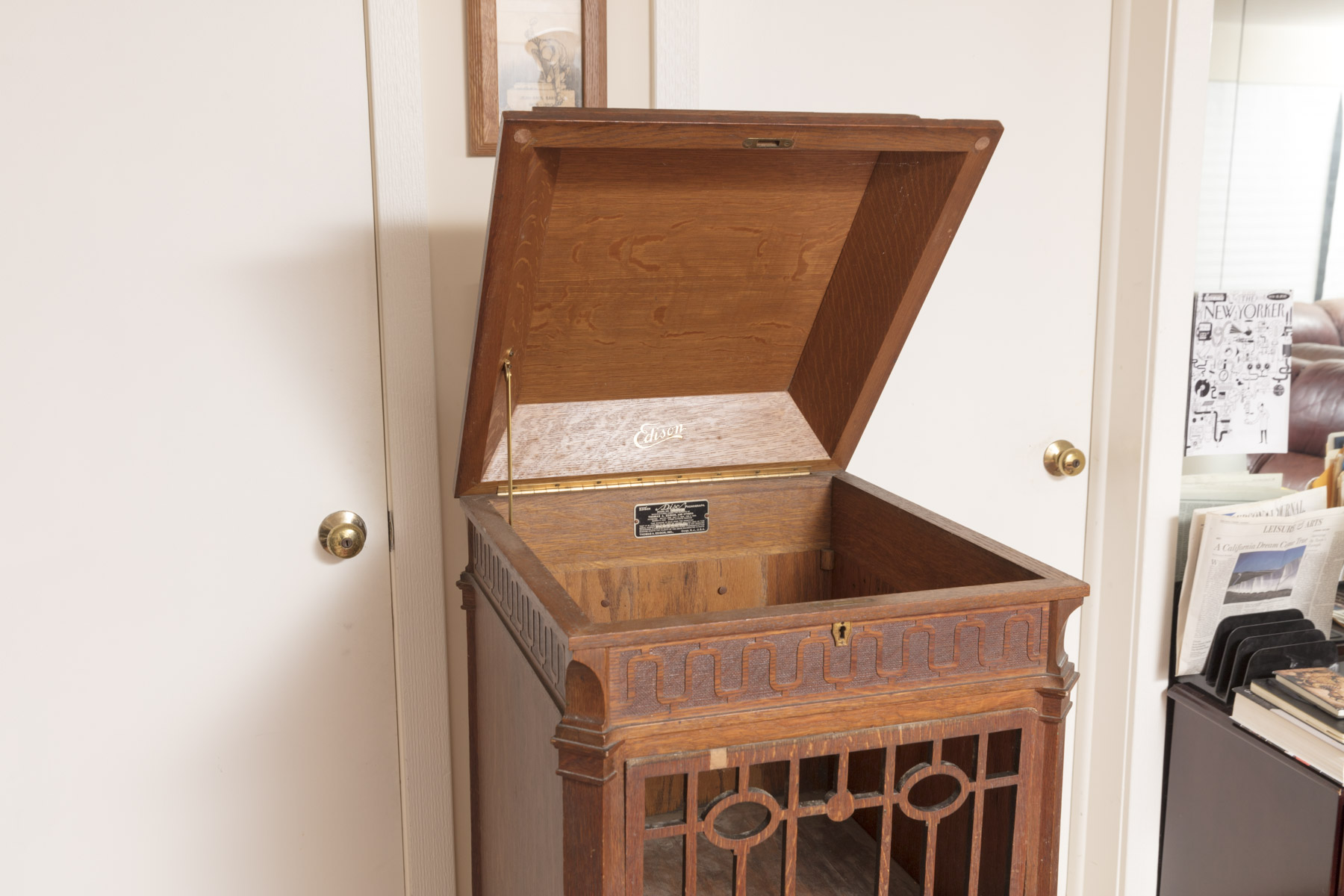 Vintage Edison Disc Phonograph Cabinet