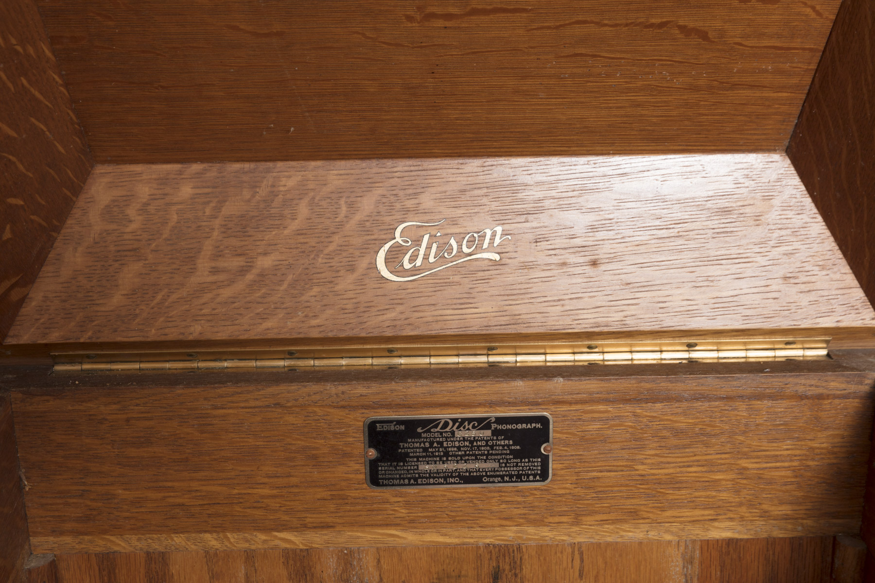 Vintage Edison Disc Phonograph Cabinet