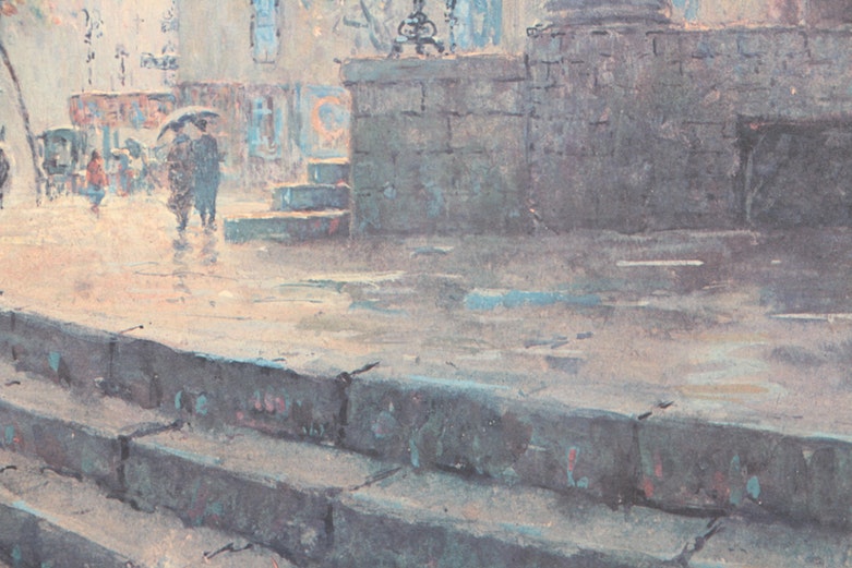 PRIORITY-Framed Print After Paul Sawyier "Old Capital Hotel"