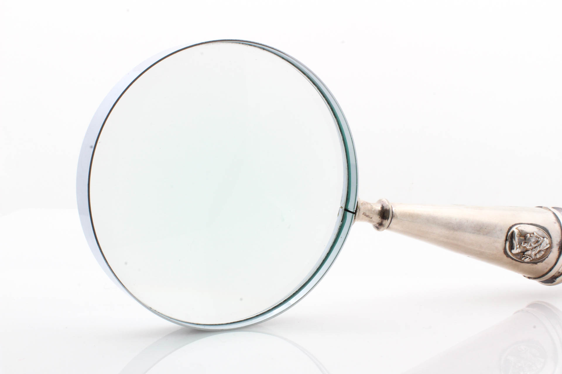 Sterling Silver Magnifying Glass with Synthetic Amethyst