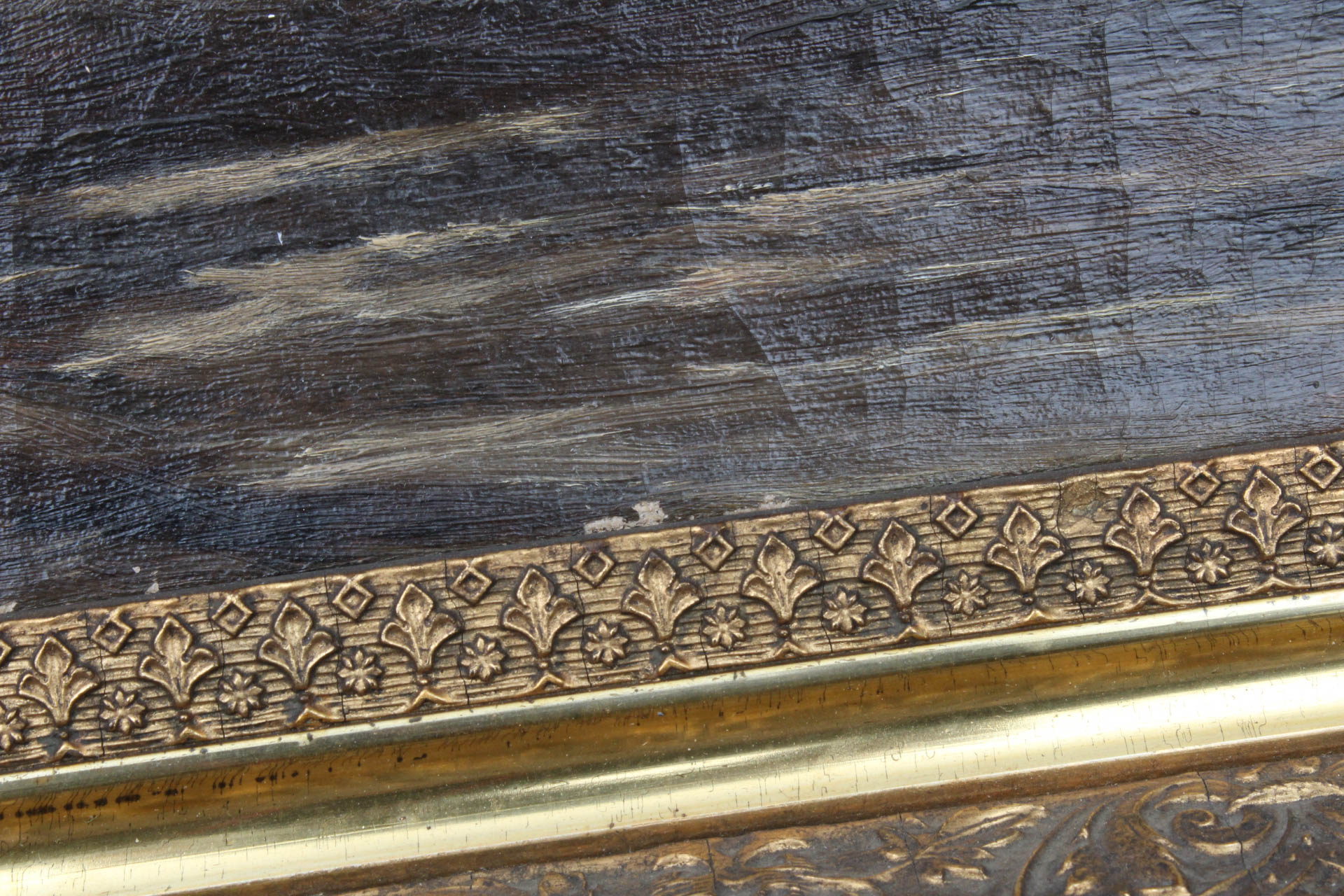 Antique Circa Late 19th Century American School Seascape Oil on Canvas