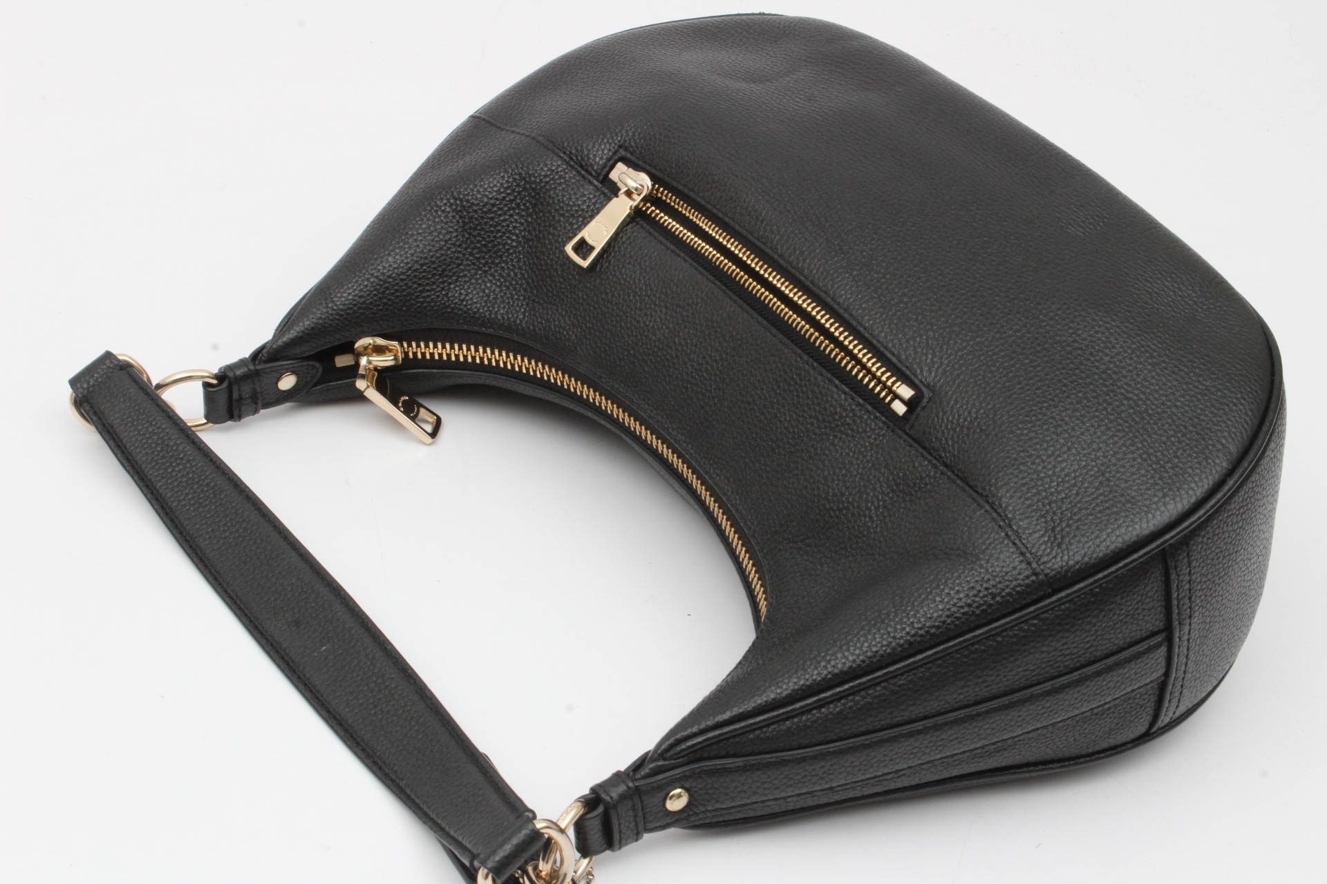 Coach Harley East West Black Leather Hobo Handbag