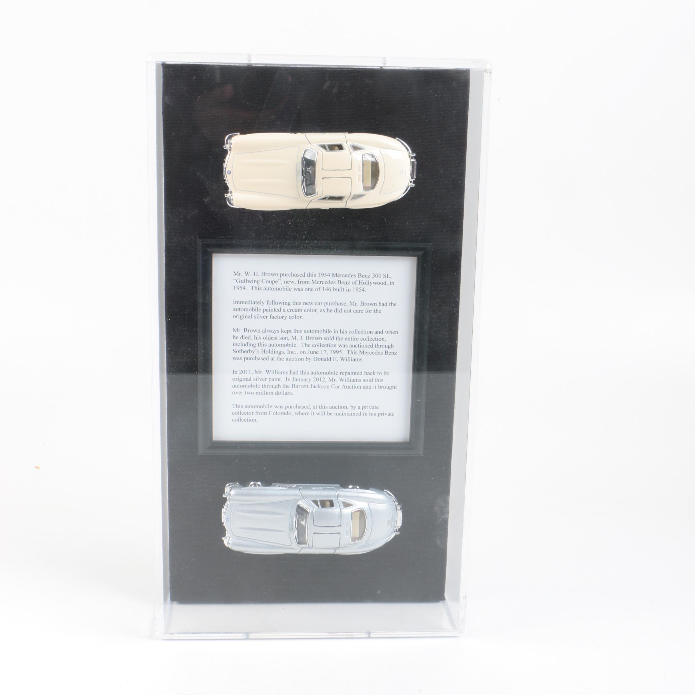 1954 Mercedes Benz 300 SL Die-Cast Cars in Display Case